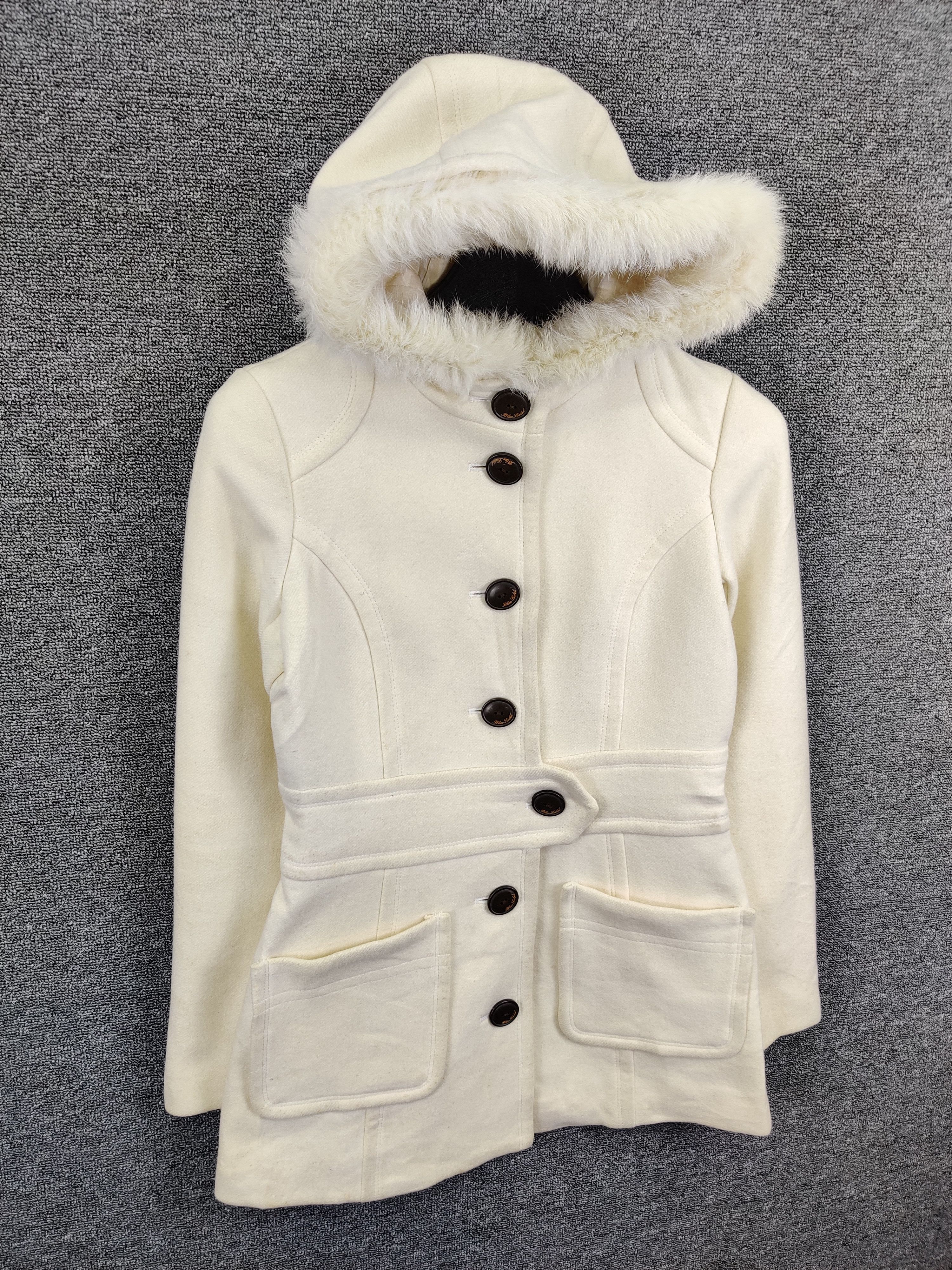 Burberry Burberry London Blue Label Wool Rabbit Fur Coat Size S / US 4 / IT 40 - 3 Thumbnail