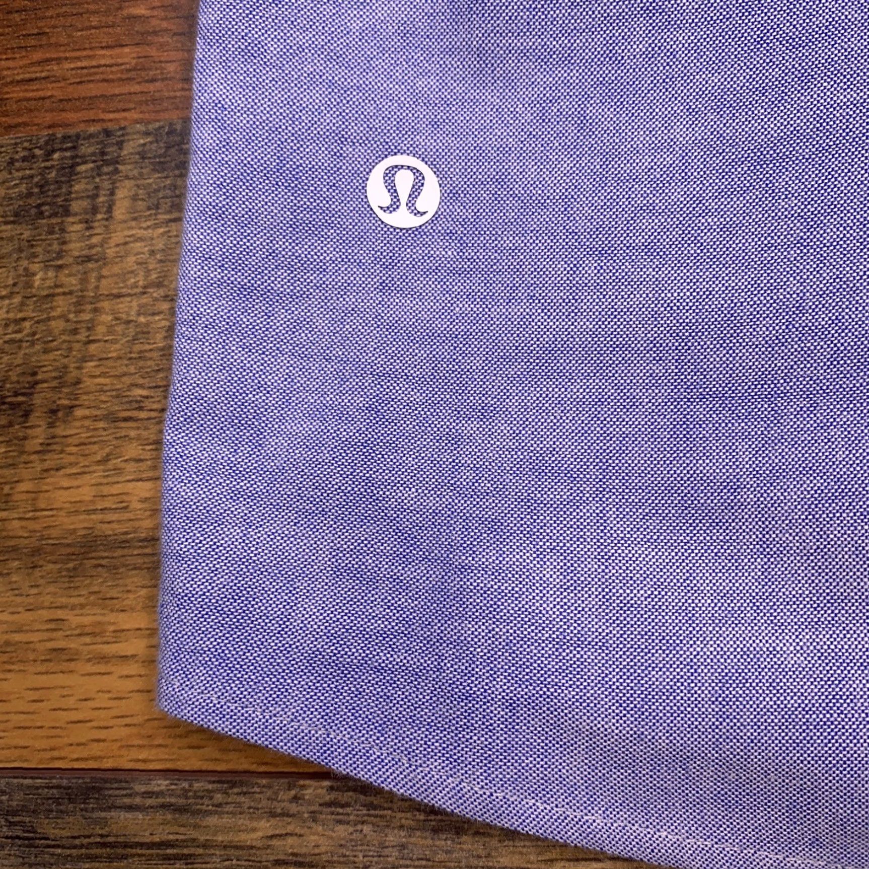 Lululemon Lululemon Shirt Adult Large Blue Oxford Button Up Pocket Mens Size US L / EU 52-54 / 3 - 7 Thumbnail
