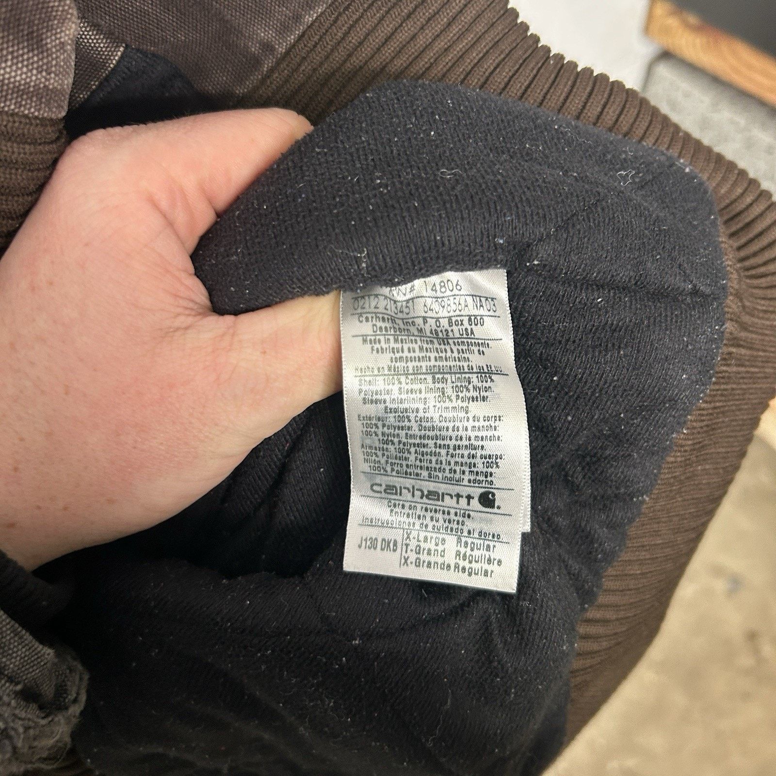 Carhartt Vintage Carhartt Hooded Active Jacket “Dark Brown” J130 DKB Size US XL / EU 56 / 4 - 12 Thumbnail