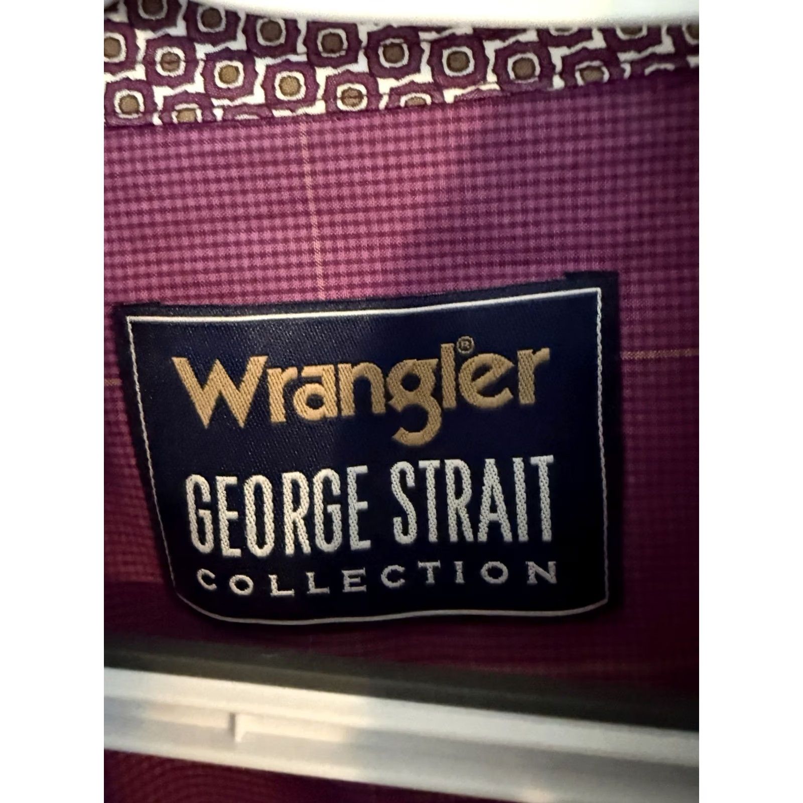Wrangler Wrangler George Strait Shirt Mens Medium Purple Button Up Country Western Size US M / EU 48-50 / 2 - 3 Thumbnail