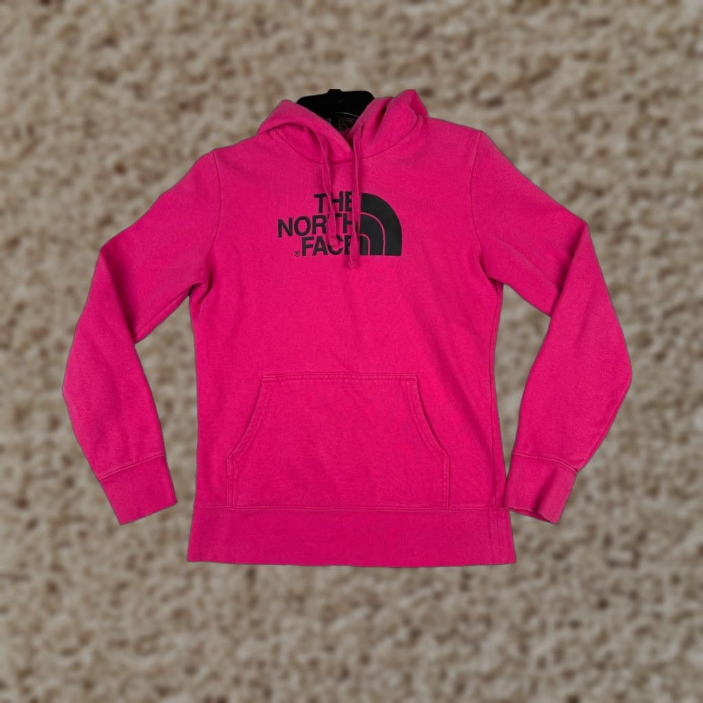 The North Face The North Face Hoodie Womens Small Pink Pullover Logo Cotton Blend Hike Vintage: No Size S / US 4 / IT 40 - 1 Thumbnail