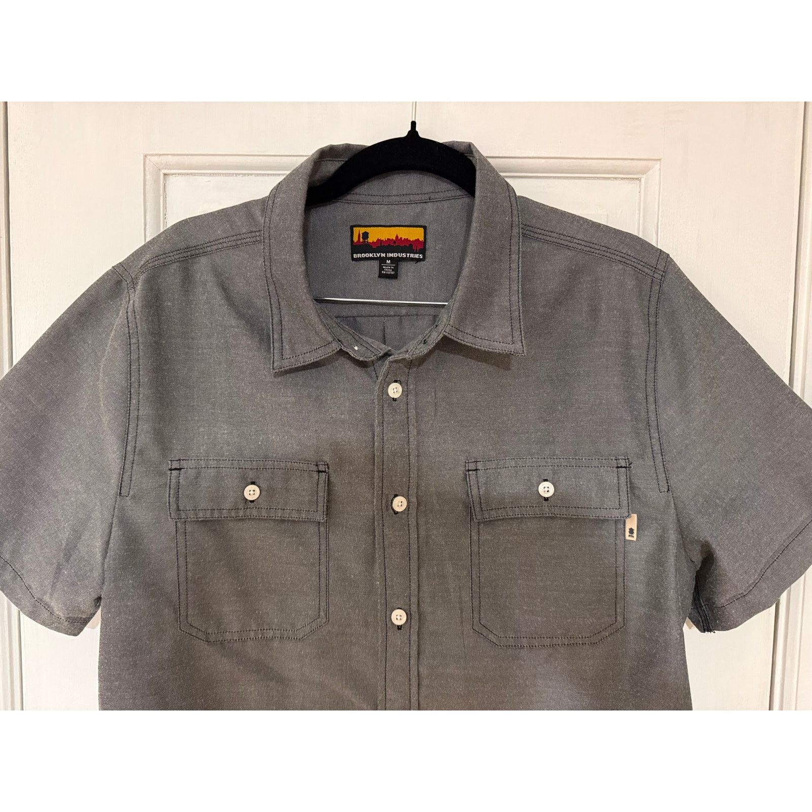 Brooklyn Industries Brooklyn Industries Gray Button Down Short Sleeve -Small Size US S / EU 44-46 / 1 - 4 Thumbnail