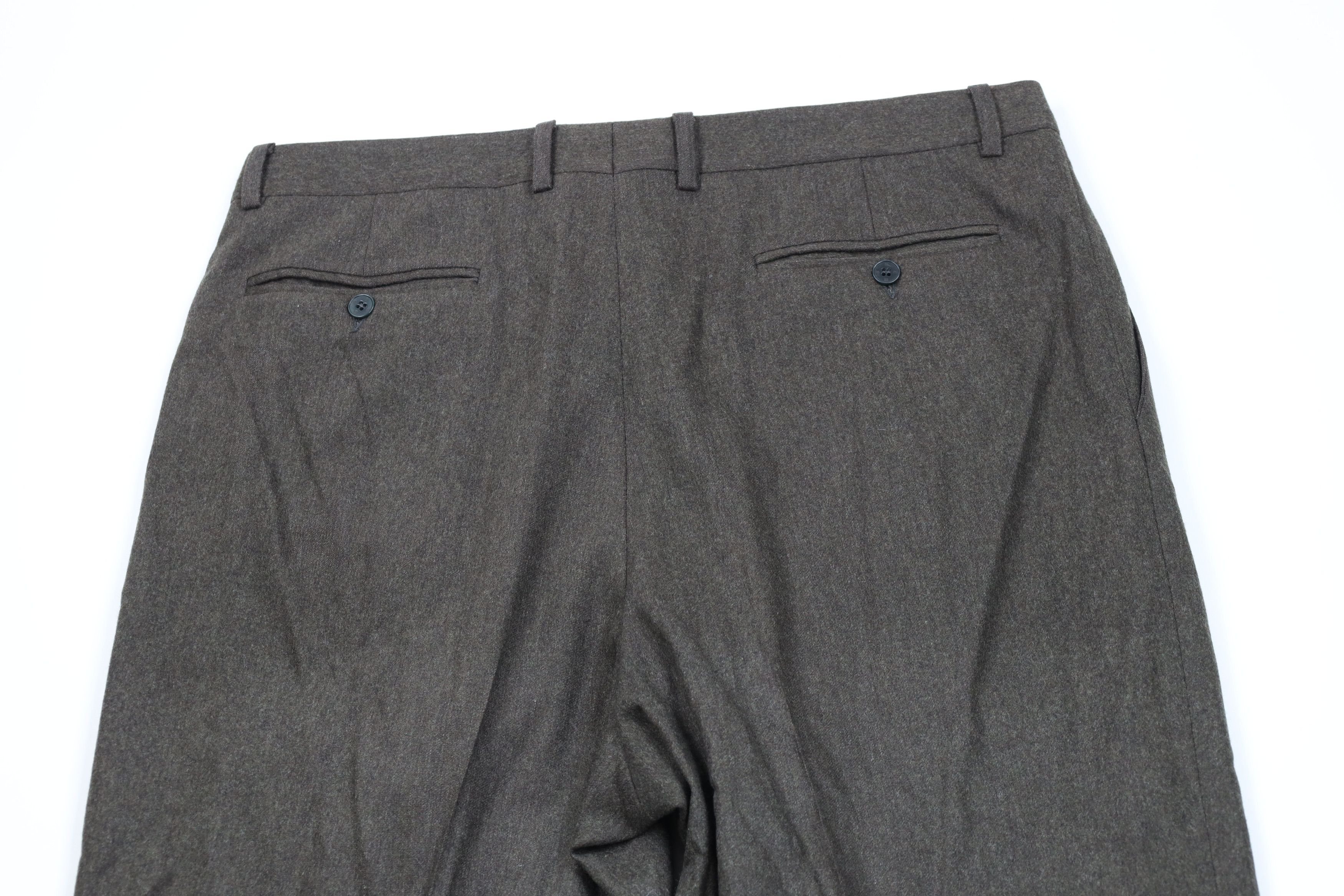Vintage Vintage 90s Streetwear Cuffed Wide Leg Chino Pants Green Size US 38 / EU 54 - 10 Thumbnail