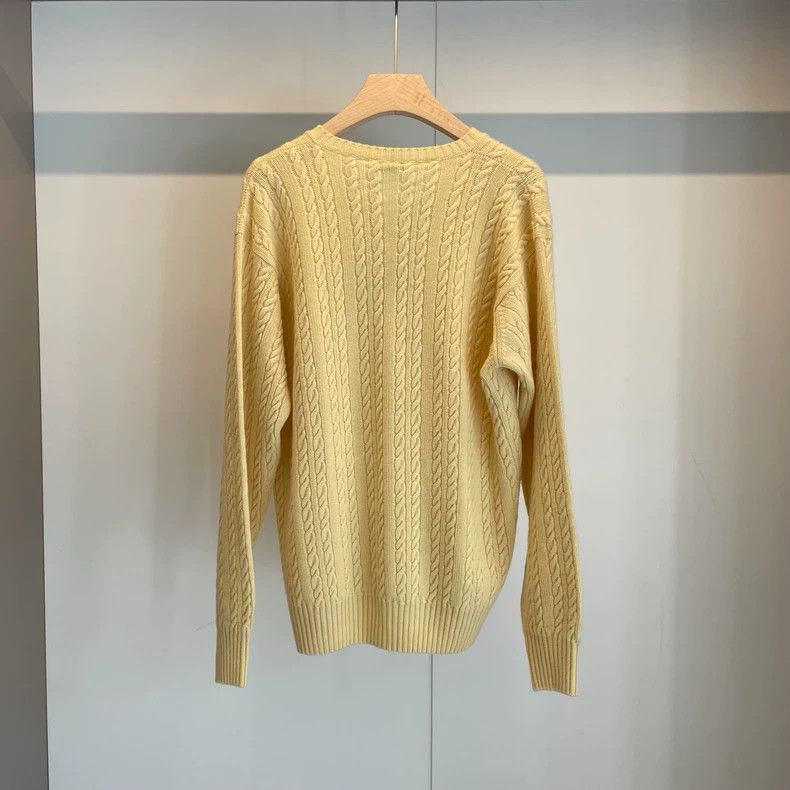 Loro Piana LORO PIANA Goose yellow cashmere sweater Size L / US 10 / IT 46 - 2 Thumbnail