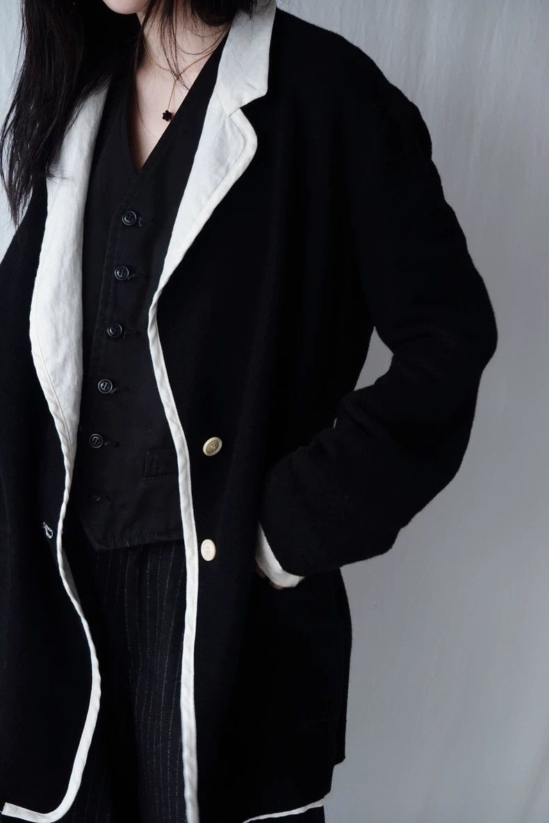 Yohji Yamamoto Yohji Yamamoto size 2 Reversible wearable vintage tailored Size 36R - 2 Thumbnail