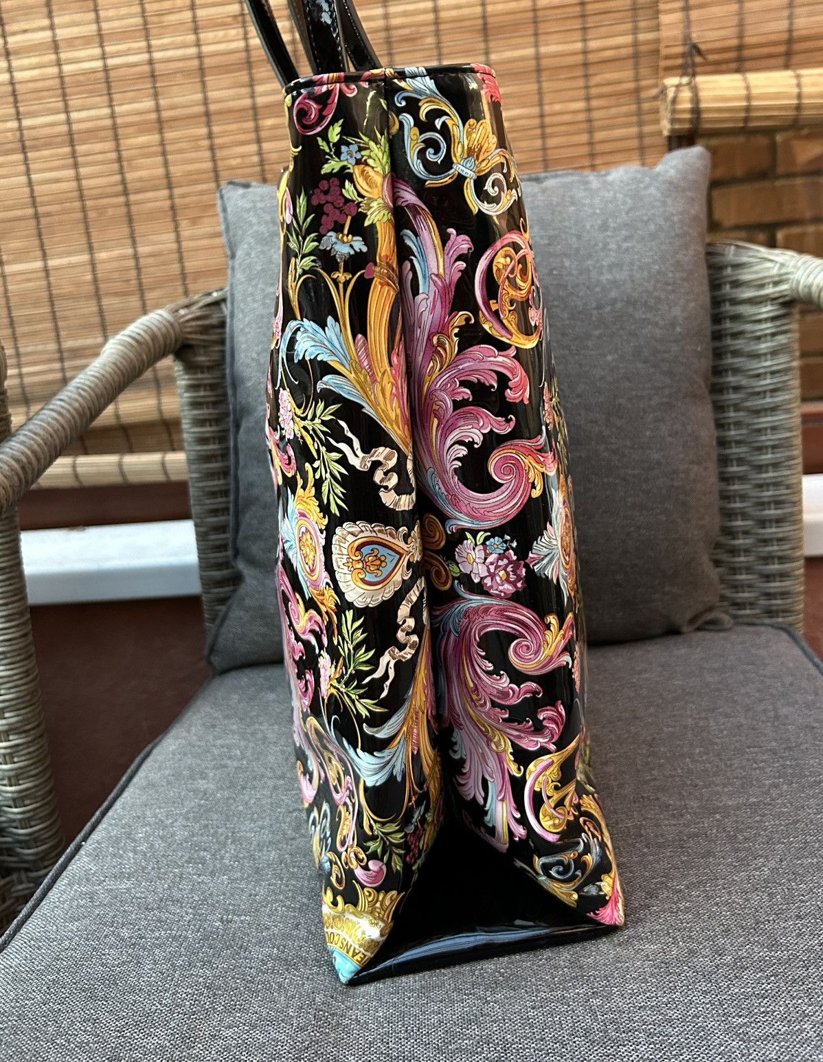Versace Jeans Couture Versace Jeans Couture Versailles Baroque Print Tote Bag Size ONE SIZE - 3 Thumbnail