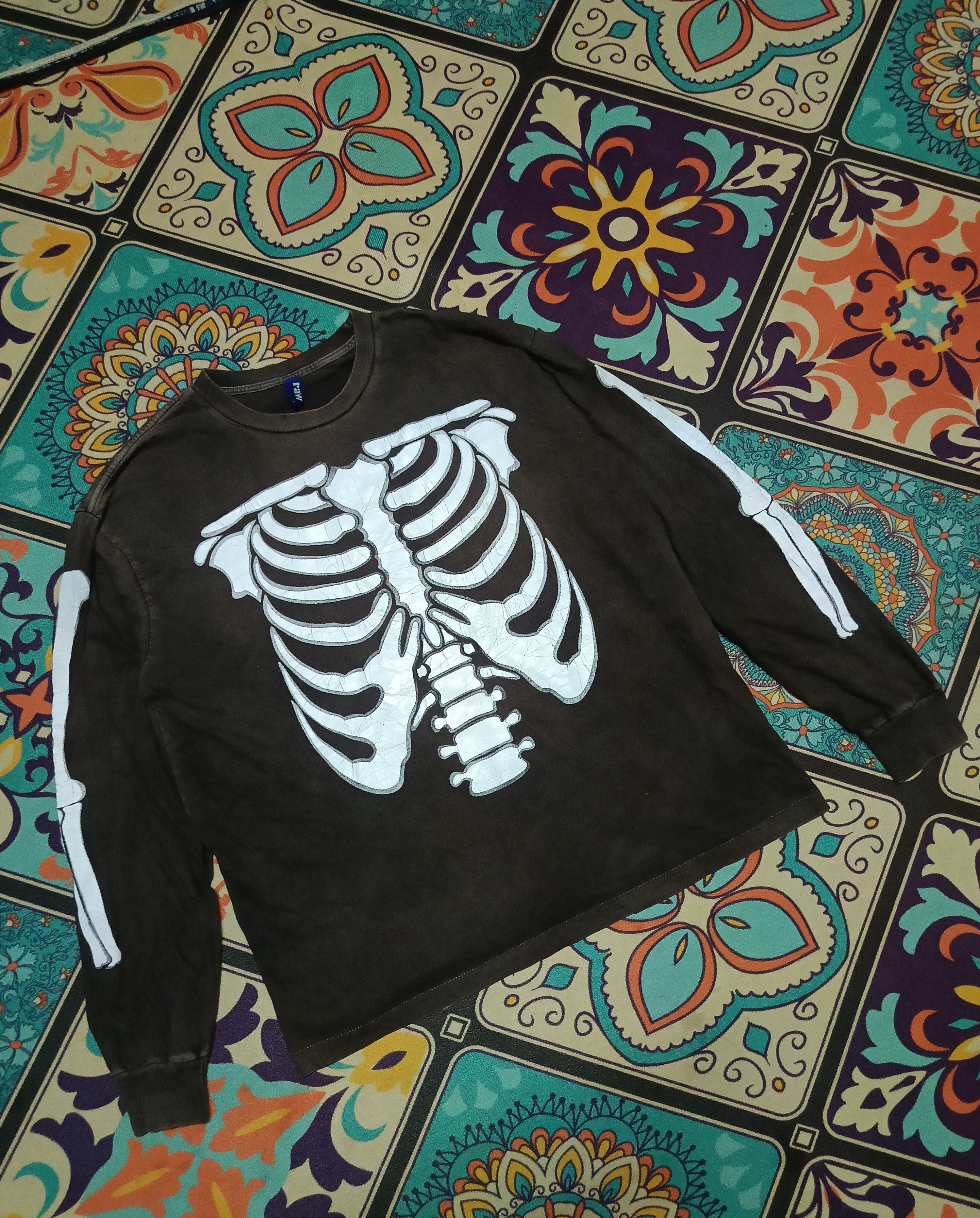 Beauty Beast Punk Distressed Skeleton Takahiro Miyashita Inspired shirt Size US XL / EU 56 / 4 - 2 Thumbnail