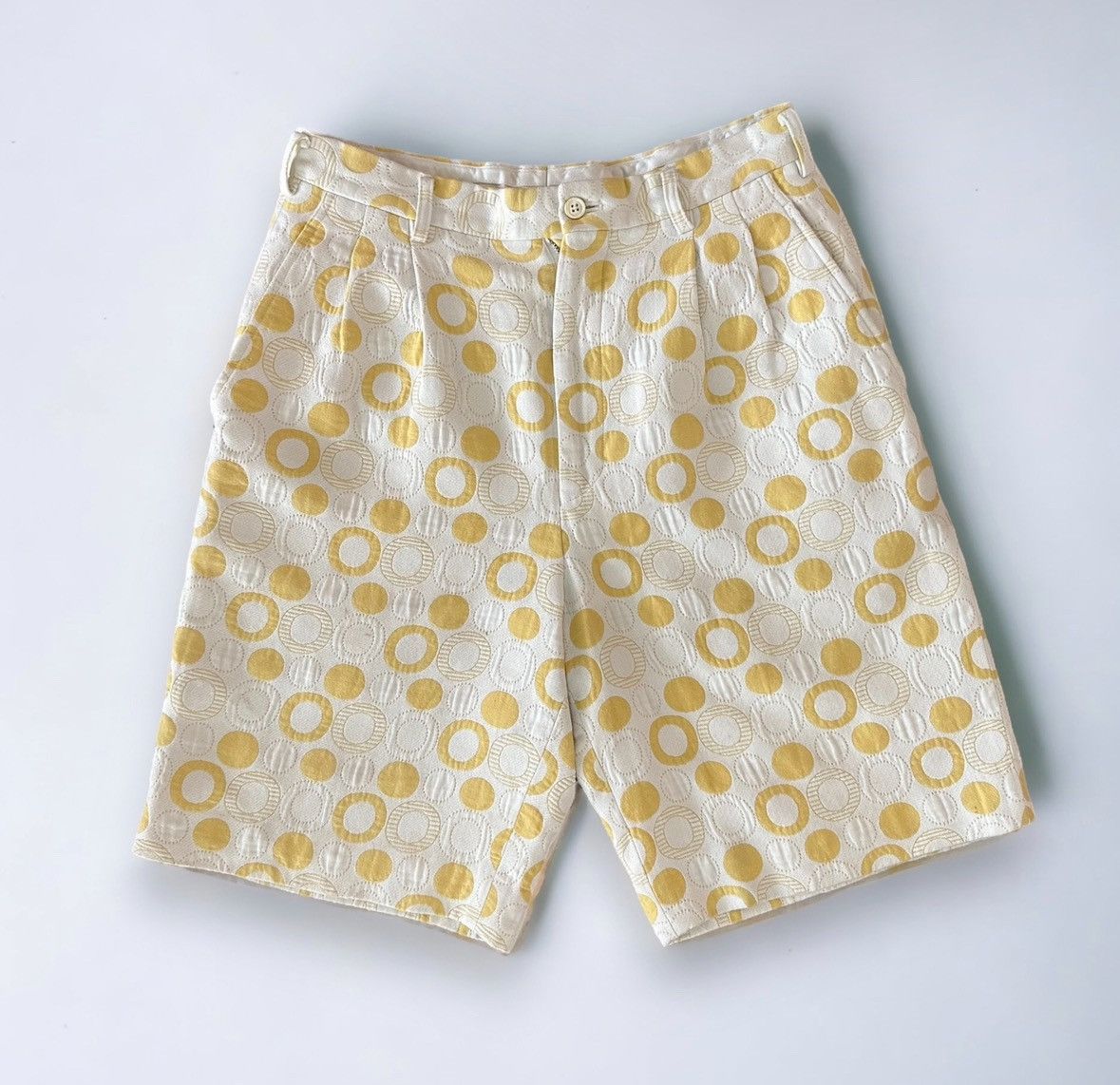 Comme des Garcons AD 2012 Circle Patterned Shorts Pants Size US 30 / EU 46 - 1 Thumbnail