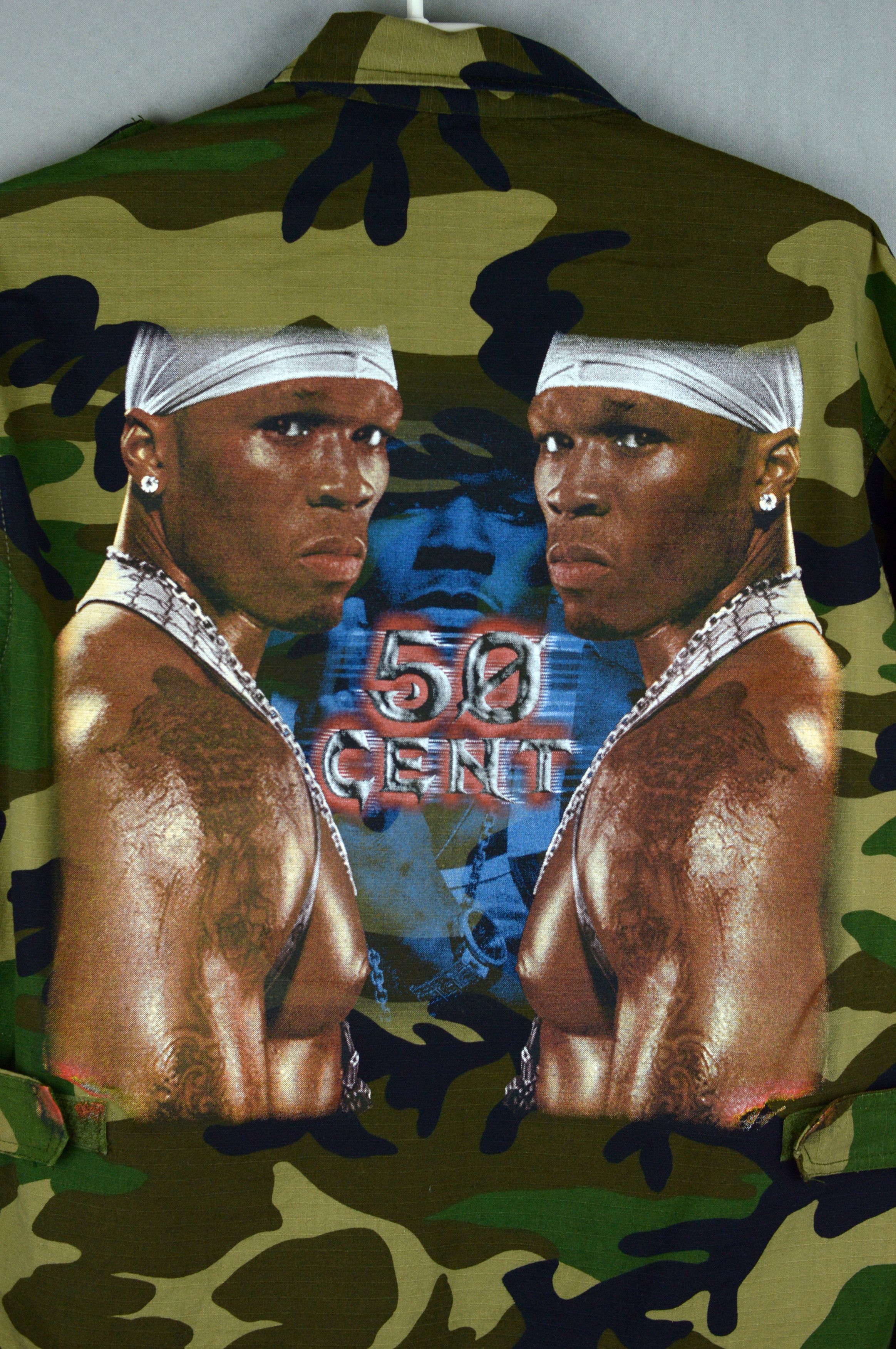 50 Cent × Vintage Vintage 50 cent camo jacket Size US M / EU 48-50 / 2 - 3 Thumbnail