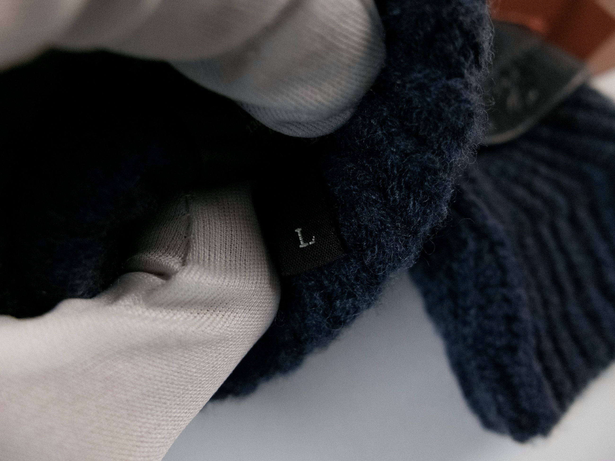 Loro Piana LORO PIANA navy deer leather & baby cashmere gloves Large Size ONE SIZE - 8 Thumbnail