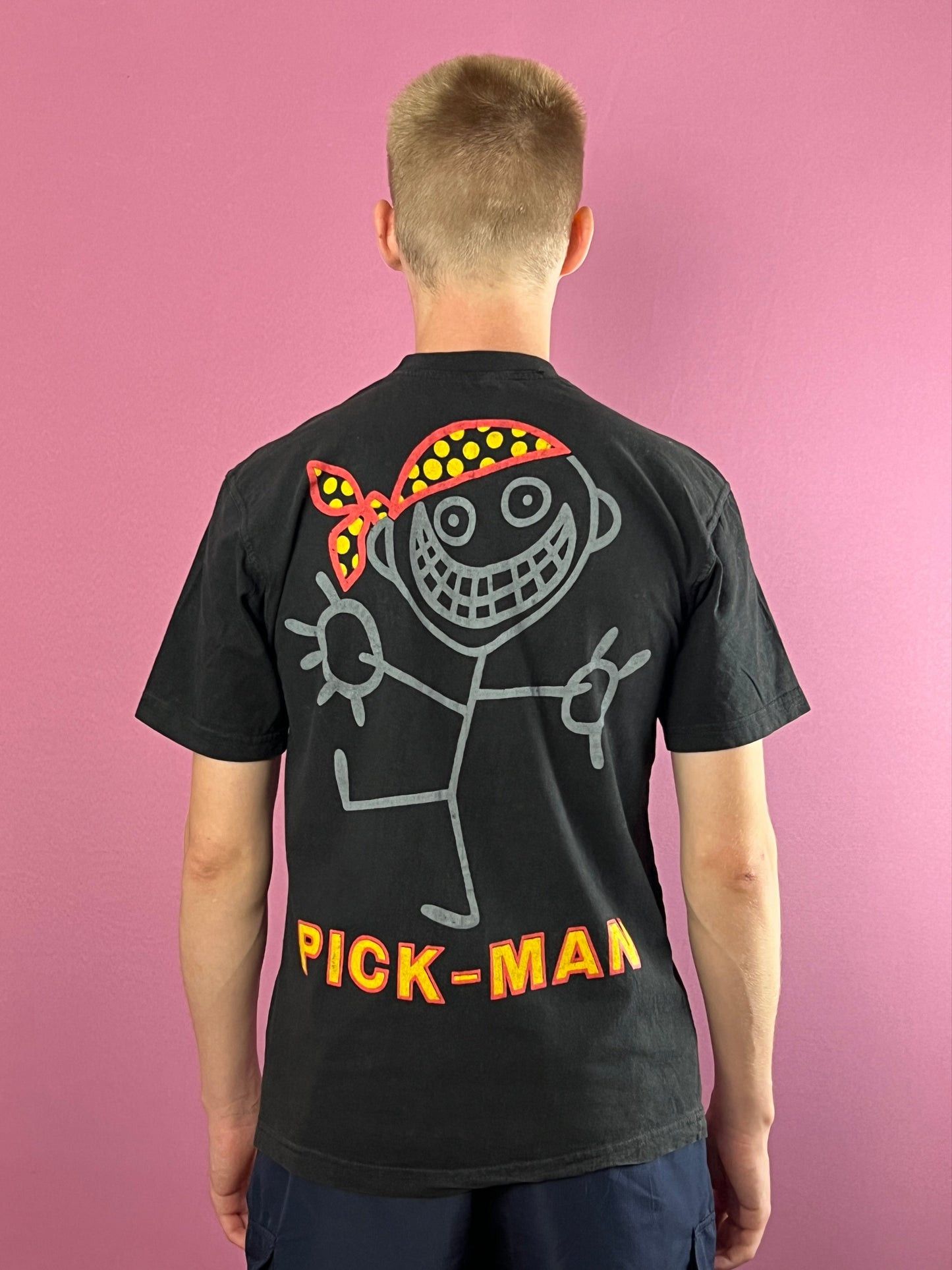 Vintage 90s Pick-Man Vintage Men's Movie T-Shirt Distressed Tee – S Size US S / EU 44-46 / 1 - 3 Thumbnail