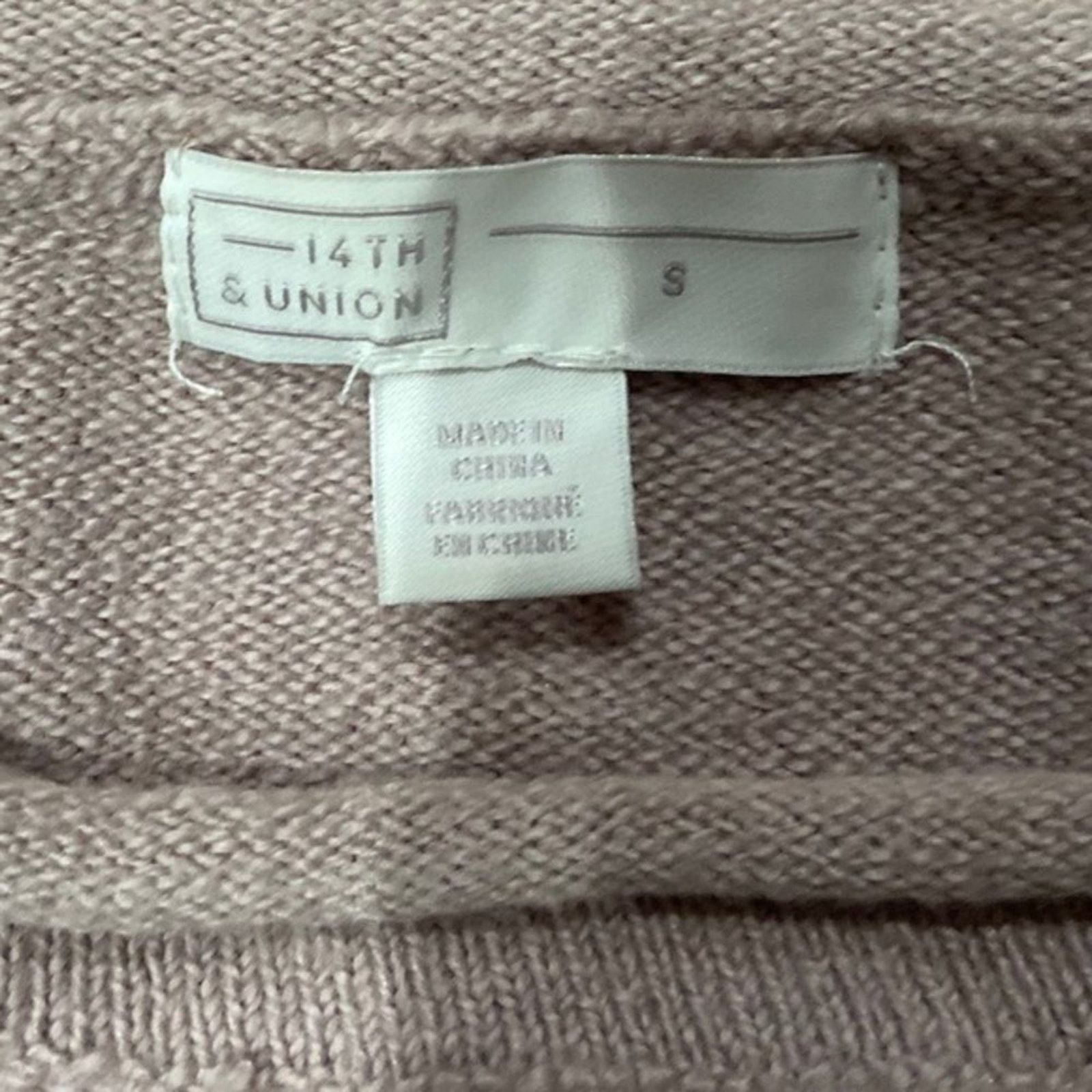 14th & Union 14th & UNION Women's Knitted Striped Chenille Sweater Sz S Size S / US 4 / IT 40 - 3 Thumbnail