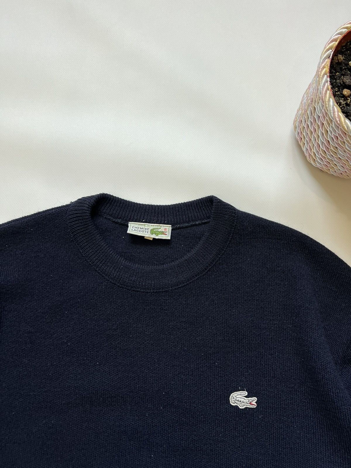 Lacoste 90’s Lacoste Cable Knitted Sweater Wool Crew Neck Size US XXL / EU 58 / 5 - 3 Thumbnail