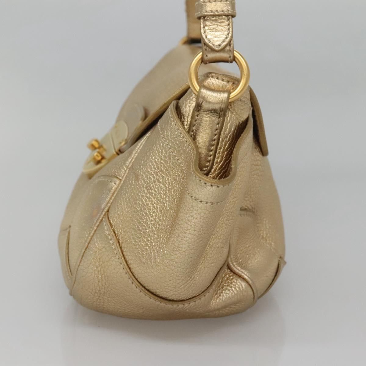 Prada PRADA Shoulder Bag Leather Gold Tone Size ONE SIZE - 5 Thumbnail