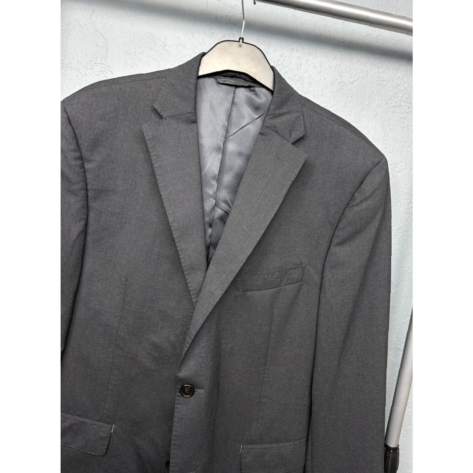 Ralph Lauren Ralph Lauren Black Label Mens Wool Blazer Jacket 54 (L) Slim Fit Gray - Blazer - Men - 54 - Wool - Two-Button, Four-Button - Vintage: No Size 54R - 2 Thumbnail