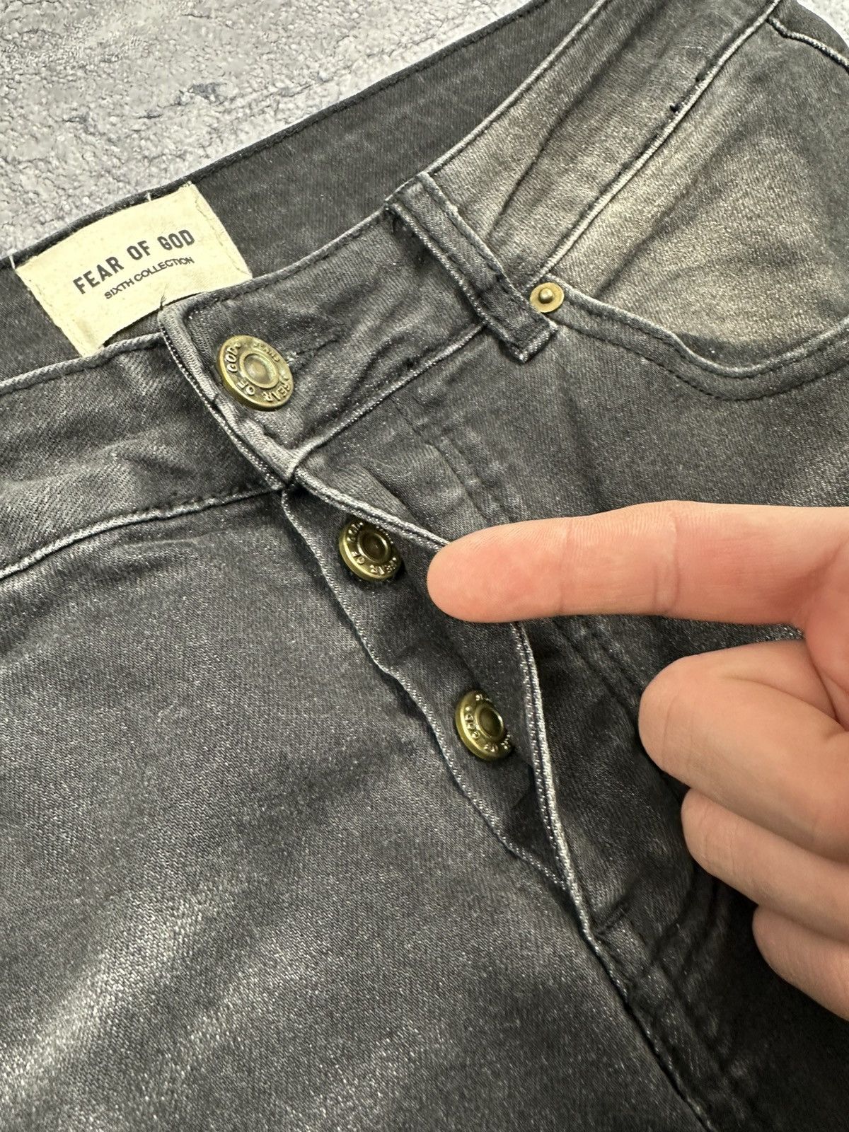 Fear of God Fear of God Sixth Collection Denim Jeans Black 6th Size US 32 / EU 48 - 8 Thumbnail