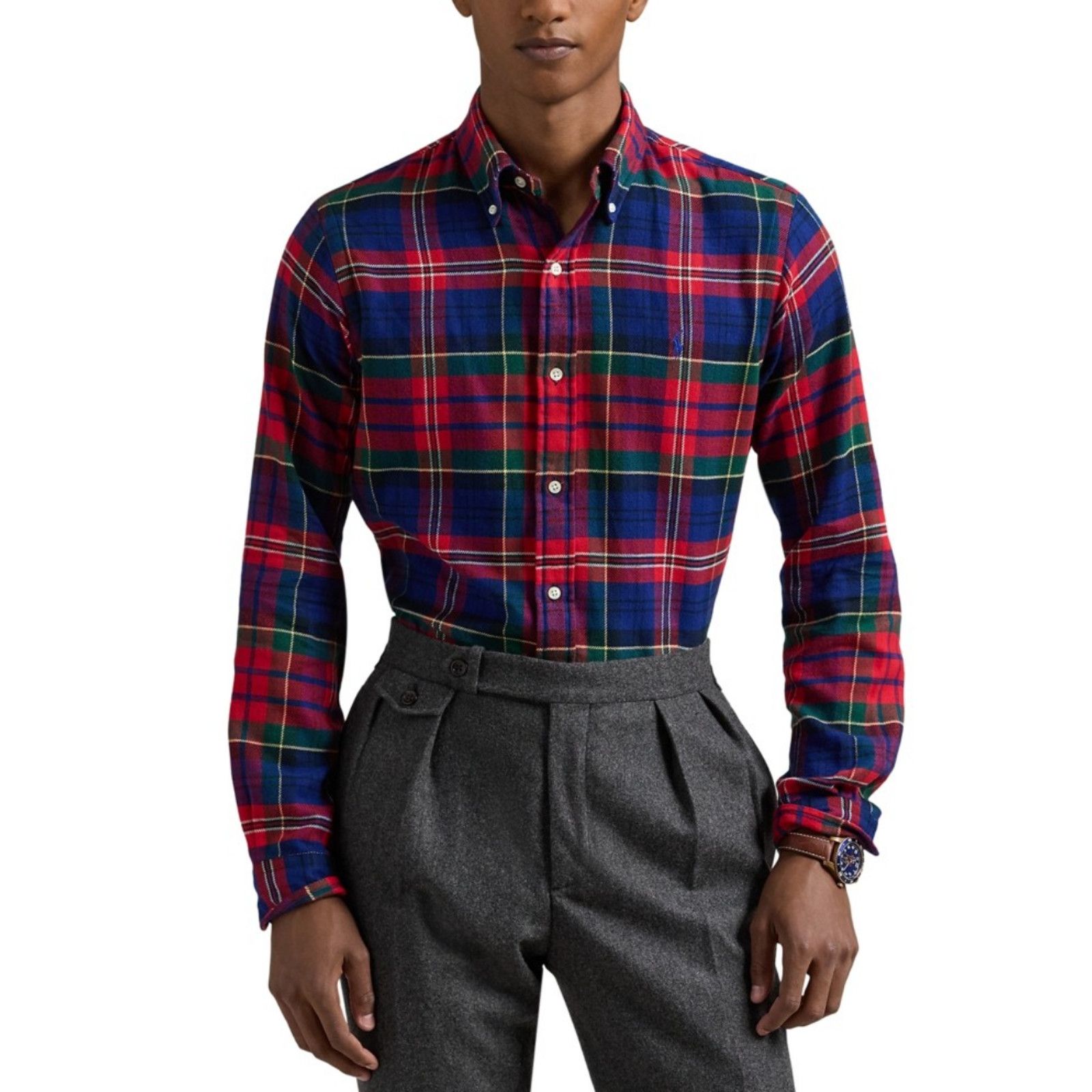 Polo Ralph Lauren Polo Ralph Lauren Classic Fit Plaid Brushed Flannel Shirt Size US M / EU 48-50 / 2 - 3 Thumbnail