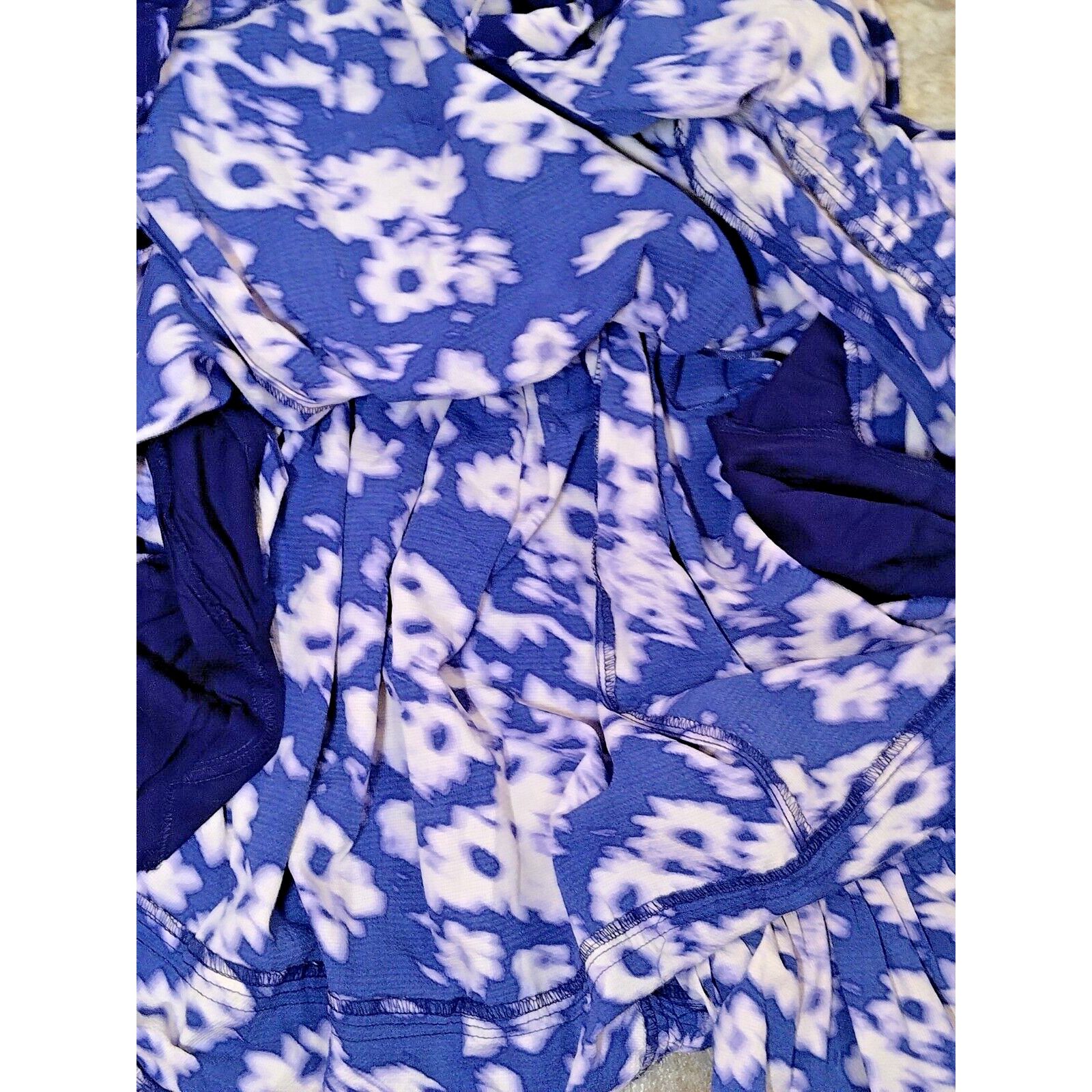 Urban Outfitters Urban Outfitters SP Mini Purple White Motif Floral Lace Trim Size S / US 4 / IT 40 - 10 Thumbnail