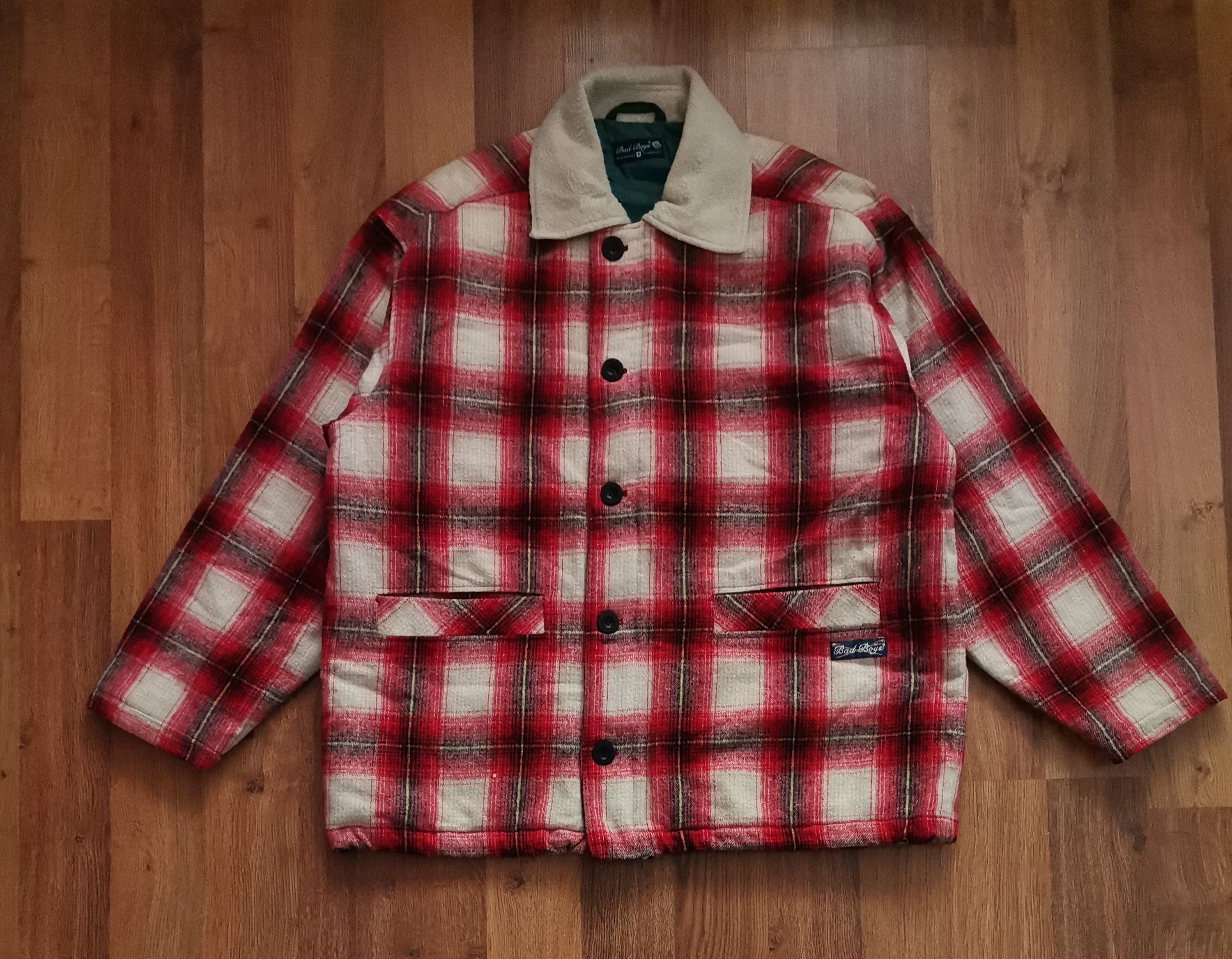 Vintage Vintage Bad Boys Oversized Tartan Jacket Size US M / EU 48-50 / 2 - 1 Thumbnail
