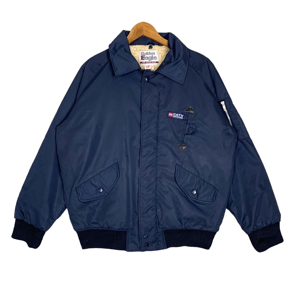 Vintage Golden Eagle Active Wear Bomber Jacket