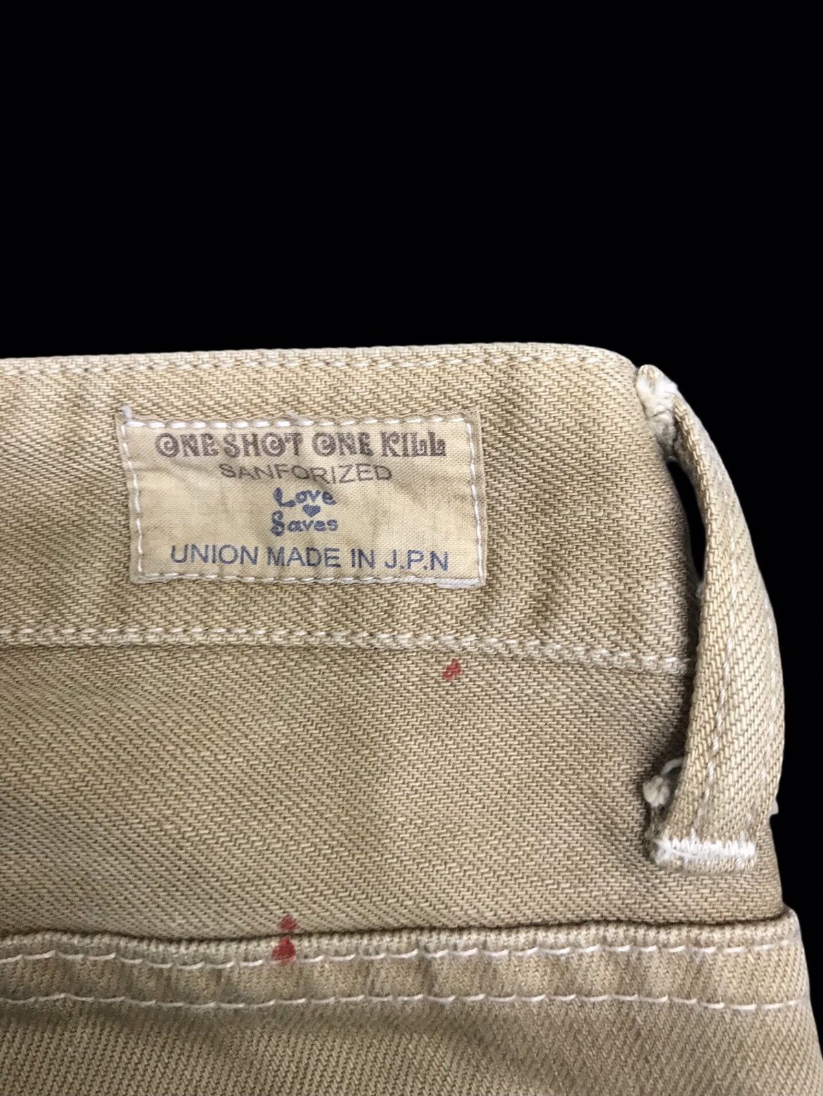 Japanese Brand 💥SUPER FLARE💥ONE SHOT ONE KILL UNION MADE FALTE DENIM F405 Size US 32 / EU 48 - 11 Thumbnail