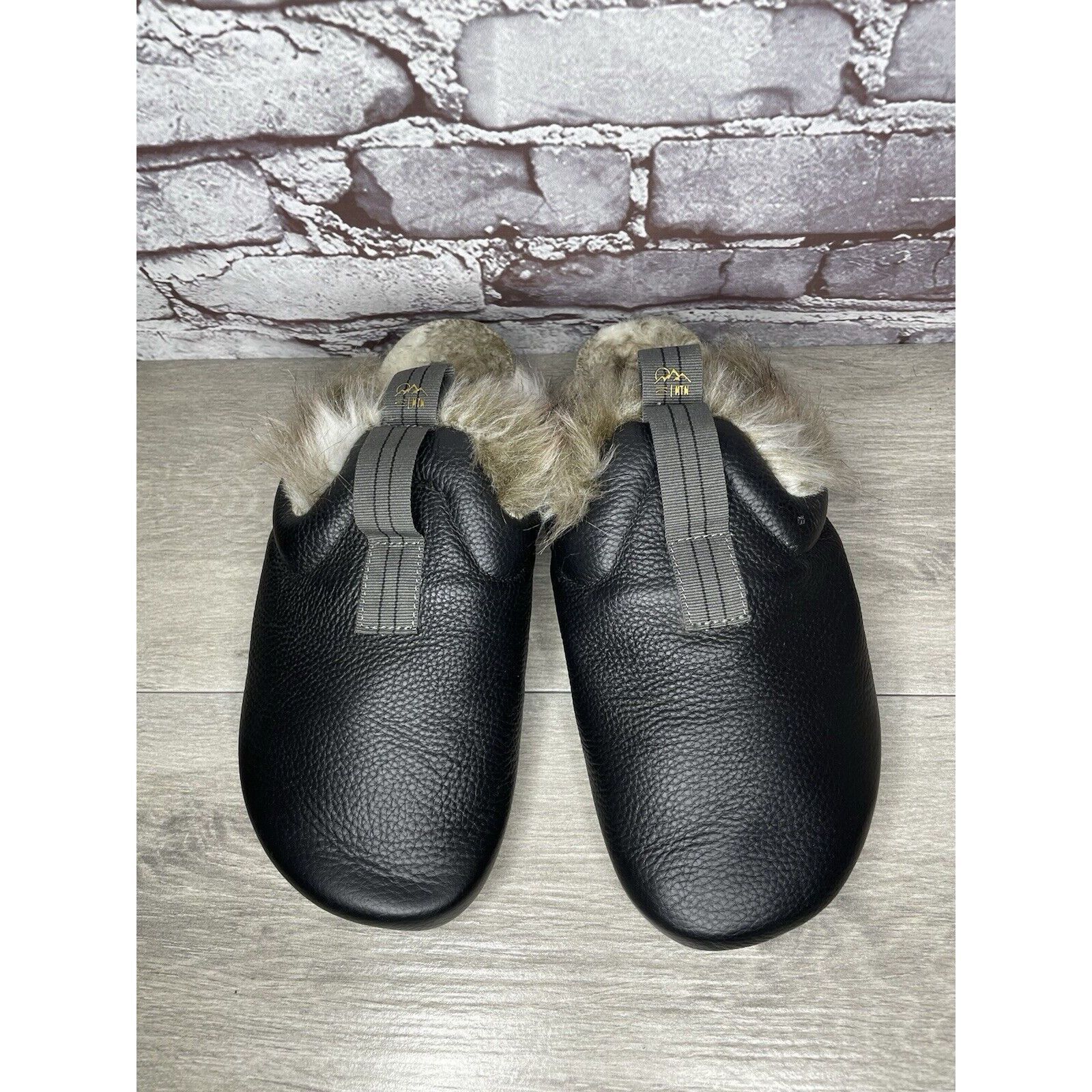 Other BANTHA Vibram Black Leather Sherpa Fur Lined Cork Mules Shoe Size US 10.5 / IT 40.5 - 24 Thumbnail