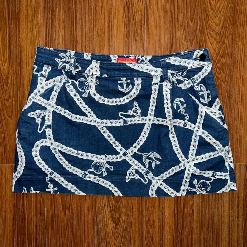Vivienne Westwood Vivienne Westwood size3 Skull low waist jeans skirt Size 24" / US 00 / IT 34 - 2 Thumbnail