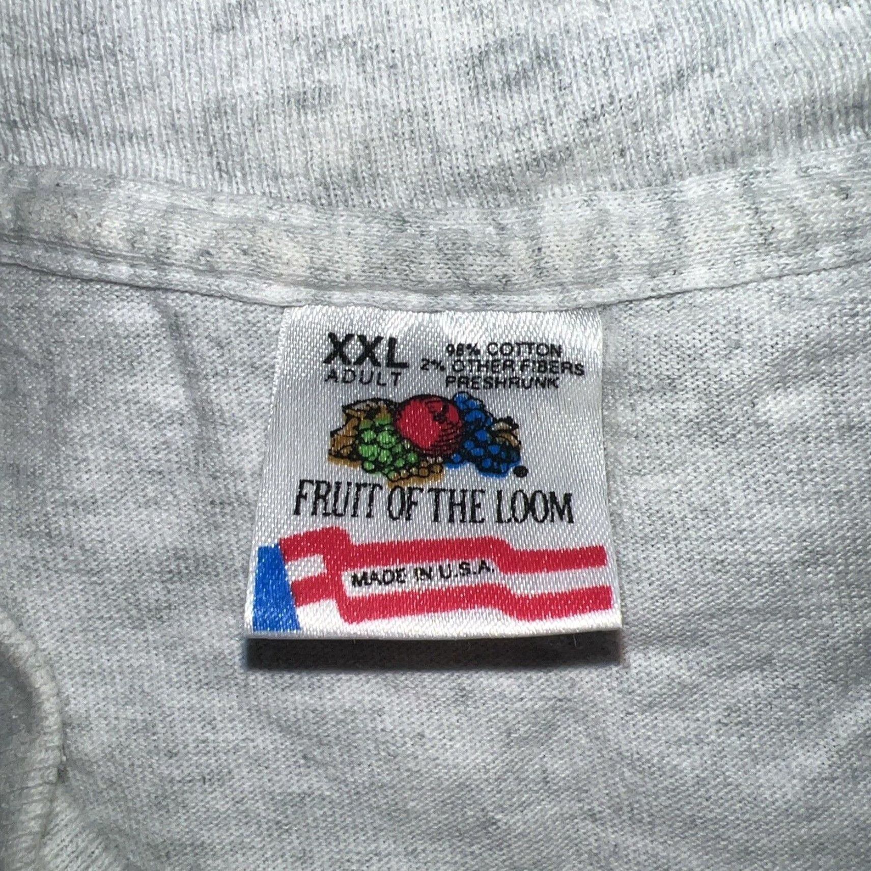 Fruit Of The Loom VINTAGE Fruit of the Loom T-Shirt Men 2XL Gray Stitch "Anything Nae Scottish Is Crap" USA Size US XXL / EU 58 / 5 - 4 Thumbnail