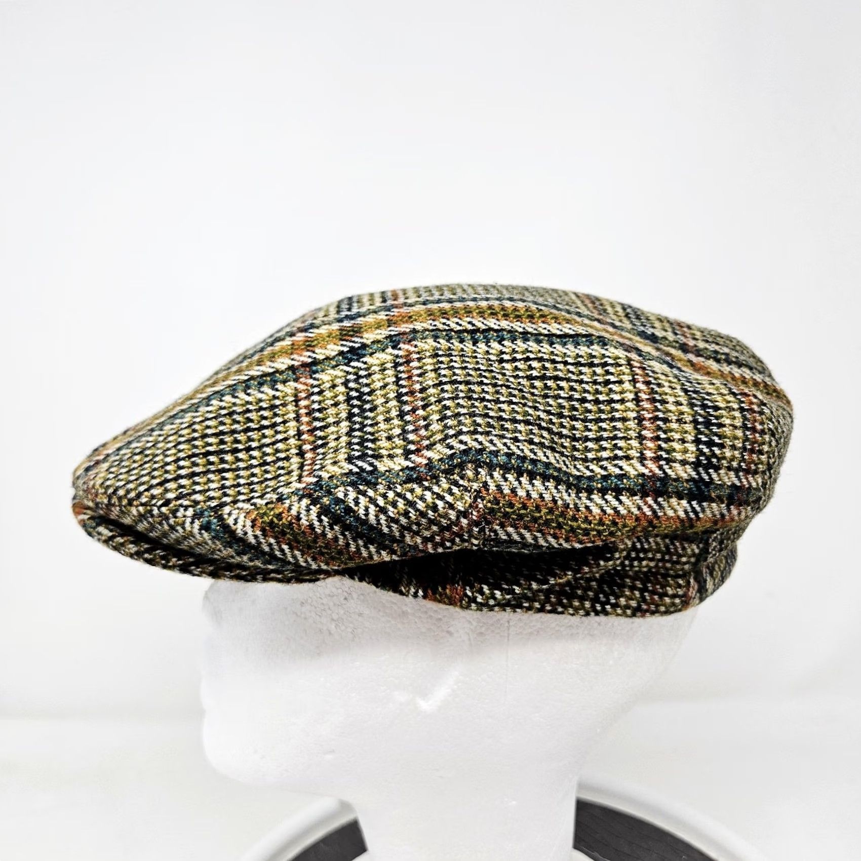 Vintage Vintage Forsyth of Edinburgh Flat Cap Mens 6 7/8 Wool Plaid Tweed Size ONE SIZE - 5 Thumbnail