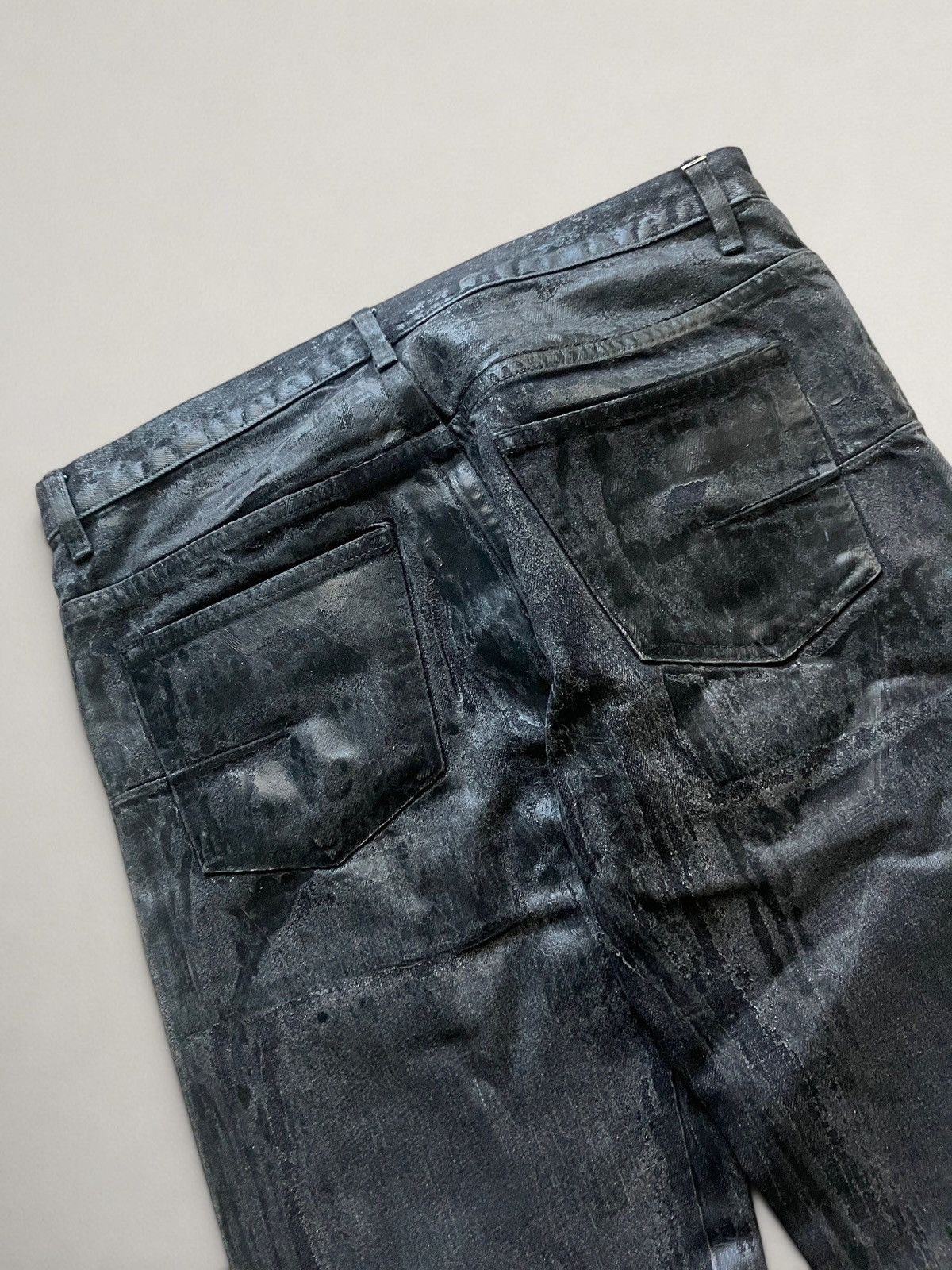 Dior SOLD Dior AW08 „Lumiere Du Nord“ Luster Waxed jeans Size US 31 - 4 Thumbnail