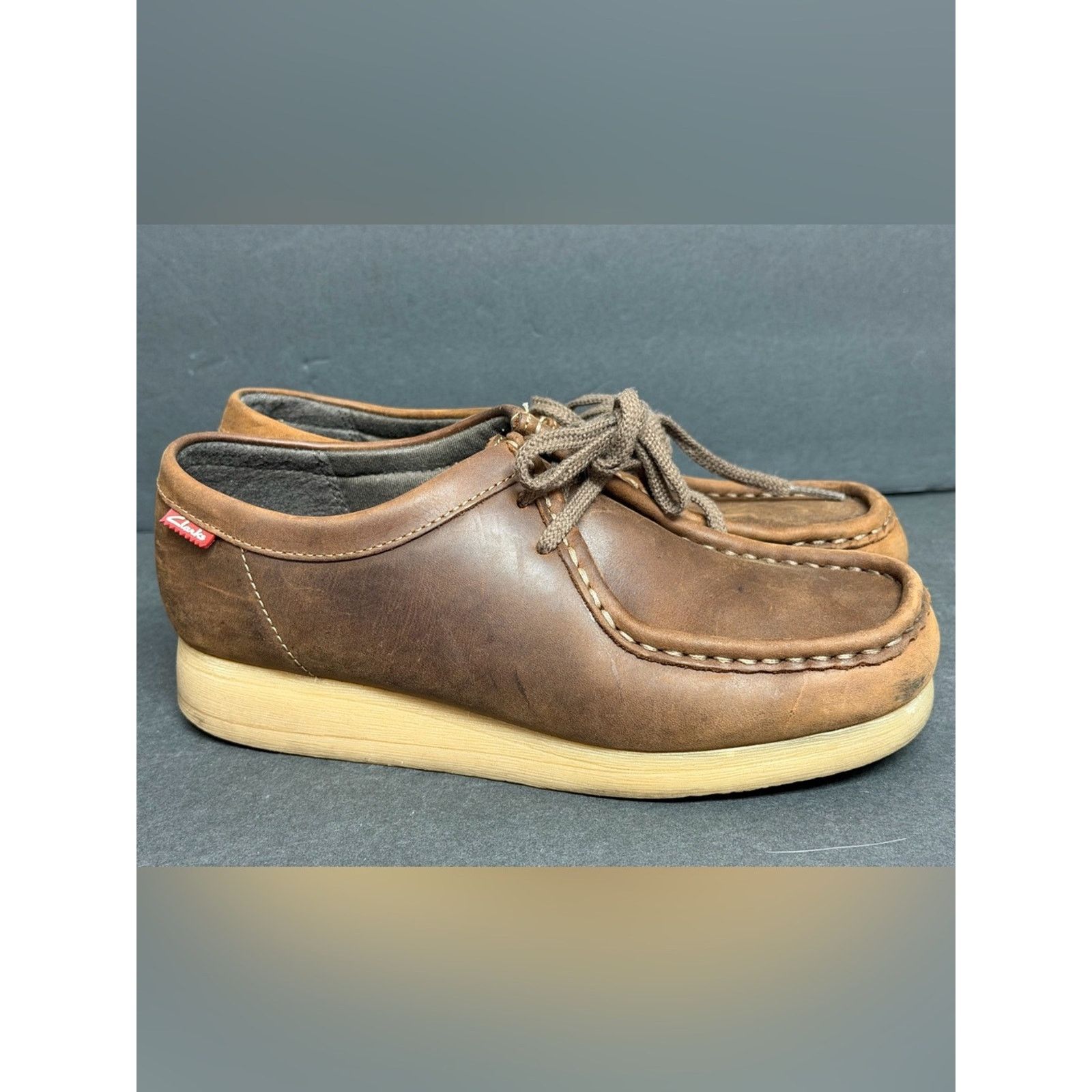 Clarks Clarks Padmora Brown Leather Moccasin Casual Shoes Women's 7 Size US 7 / IT 37 - 4 Thumbnail