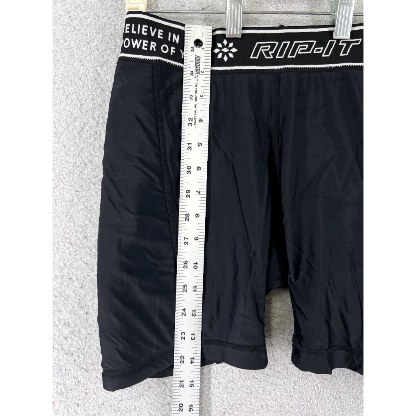 Vintage Rip-It Compression Shorts Adult 30 Black Polyester Spandex Blend Gym Workout Size US 30 / EU 46 - 7 Thumbnail