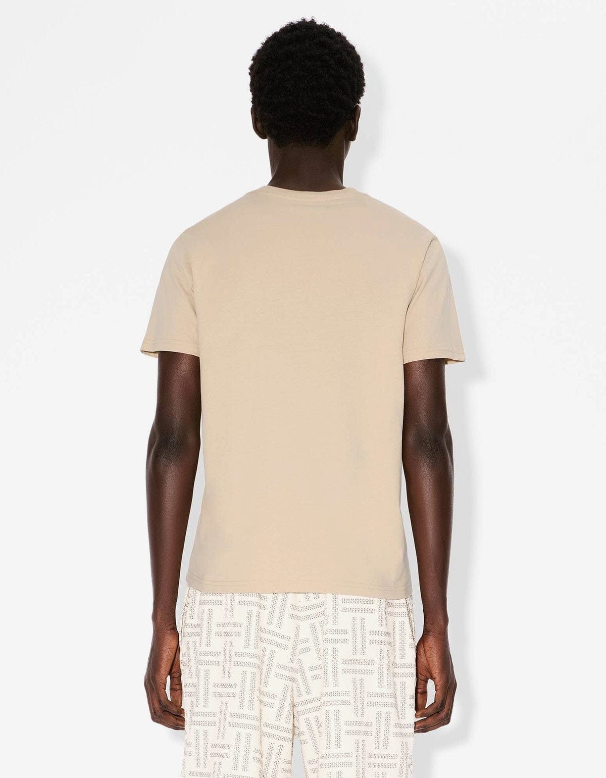 Kenzo Kenzo Weave Beige Logo Embroidered T-Shirt Size US M / EU 48-50 / 2 - 4 Thumbnail