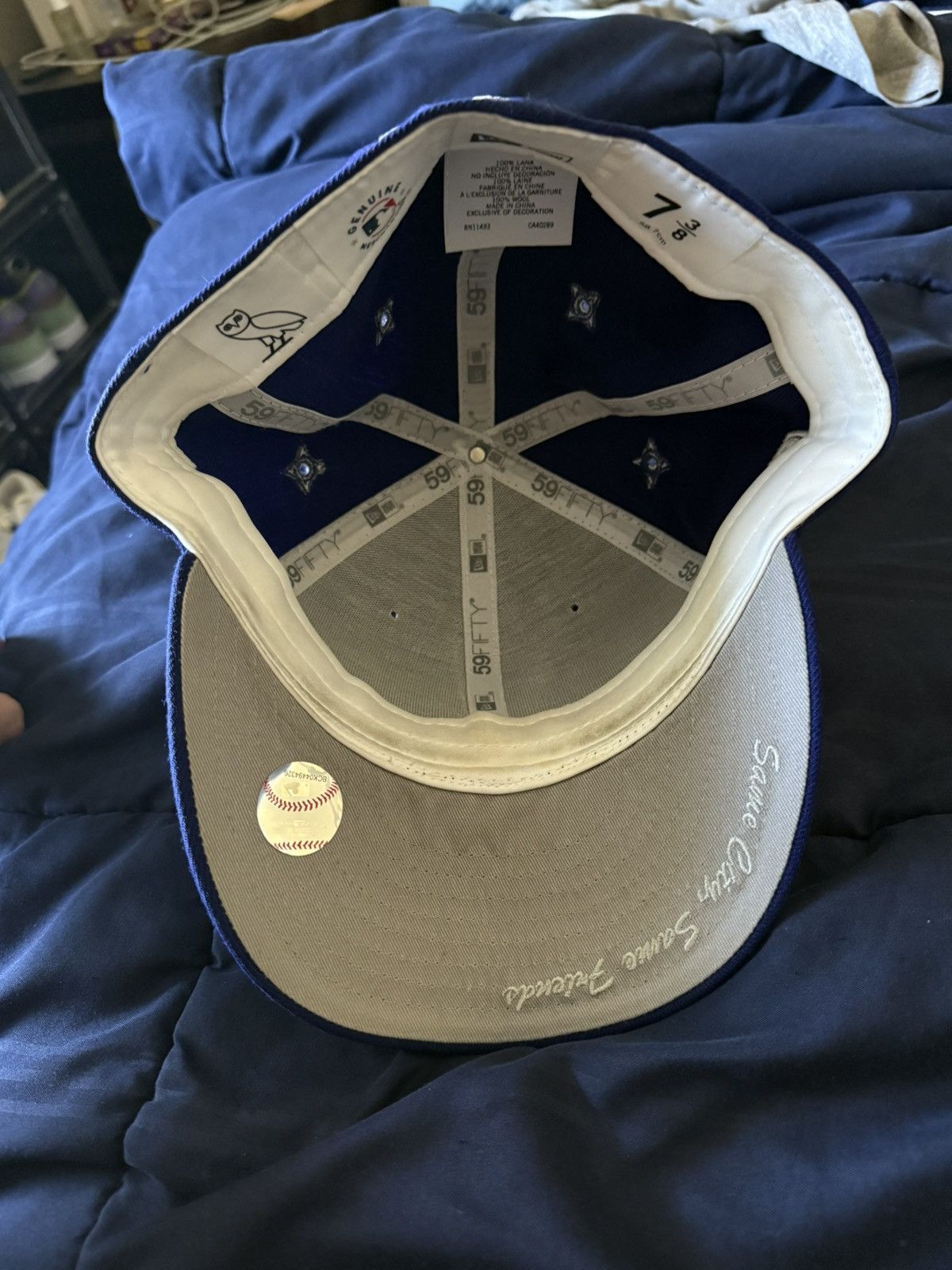 MLB Los Angeles Dodgers x OVO Collab Fitted Hat Size ONE SIZE - 12 Thumbnail