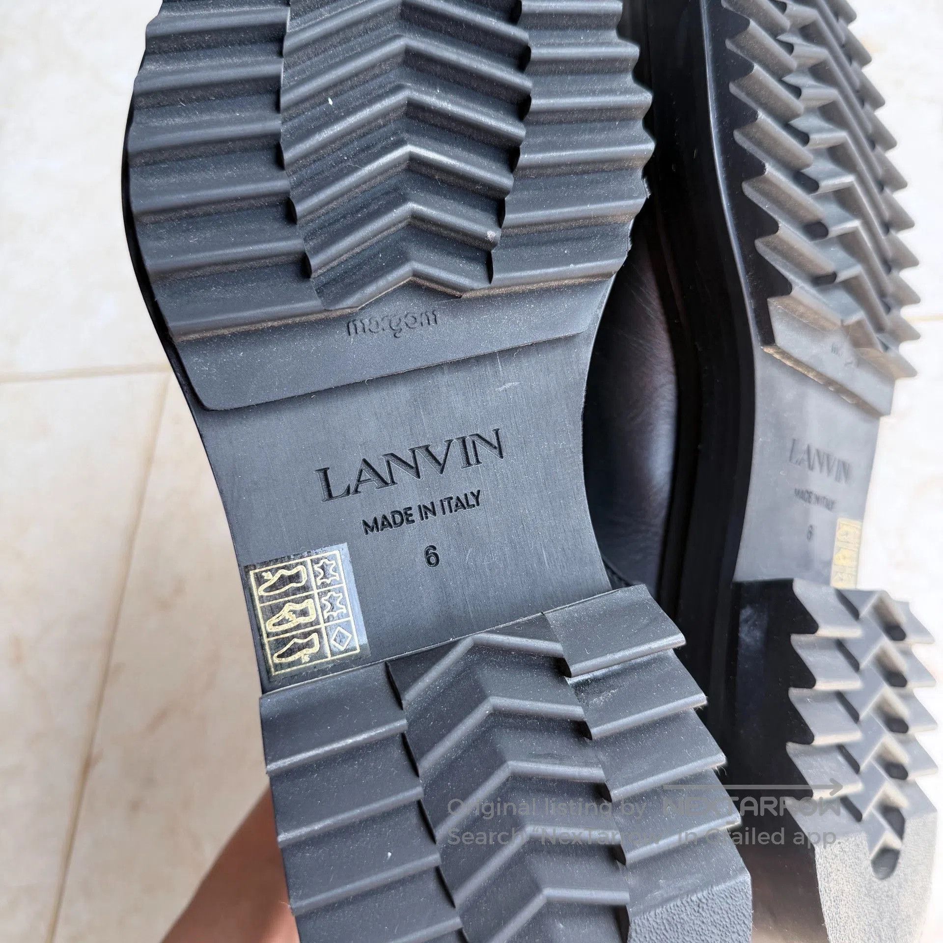Lanvin Lanvin Alto Calf Leather Derby Shoes. Size US 6 / EU 39 - 7 Thumbnail