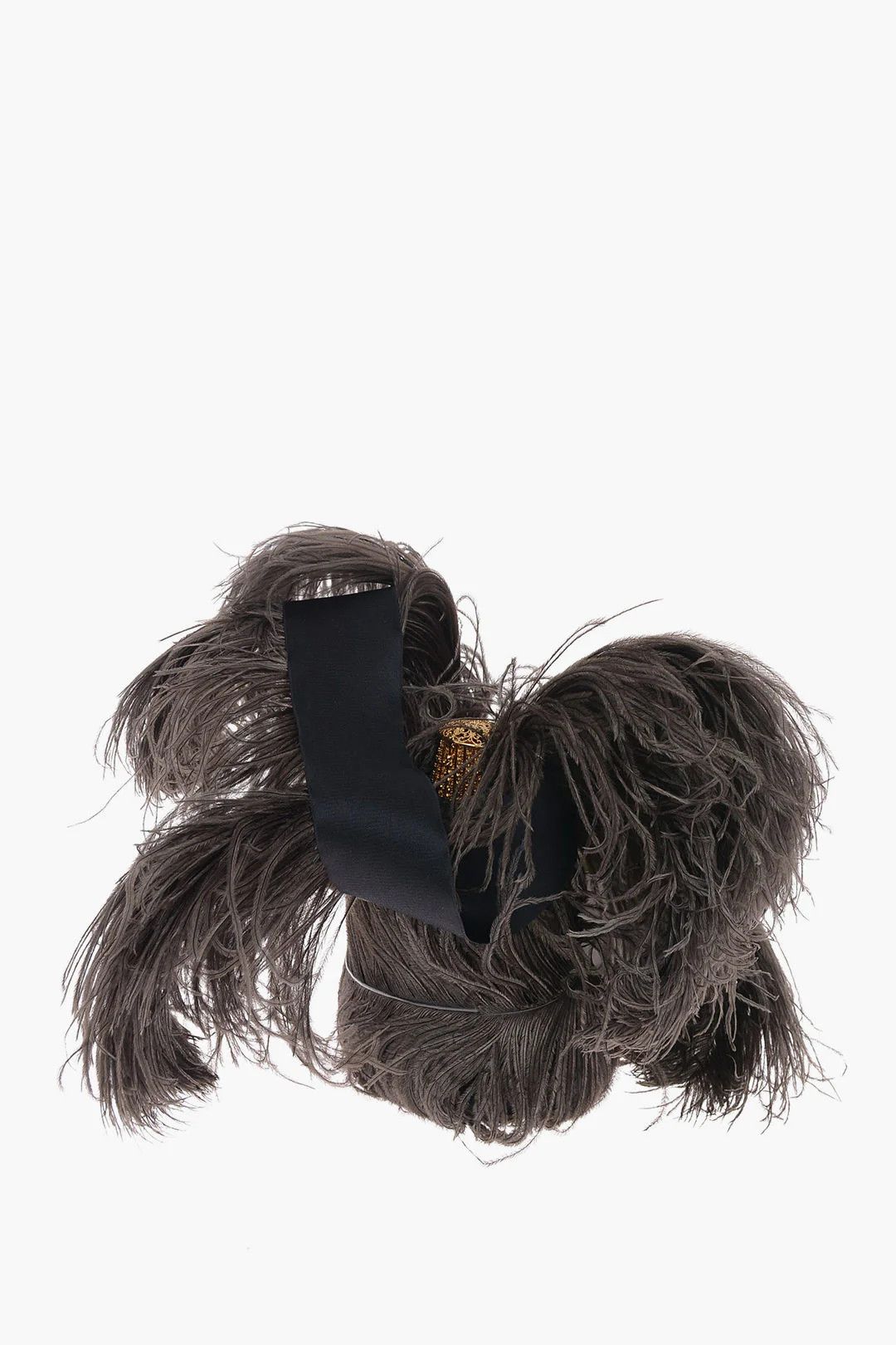 Balenciaga og1mm0326 Size: OS / Ostrich Feather Handbag in Brown Size ONE SIZE - 3 Thumbnail