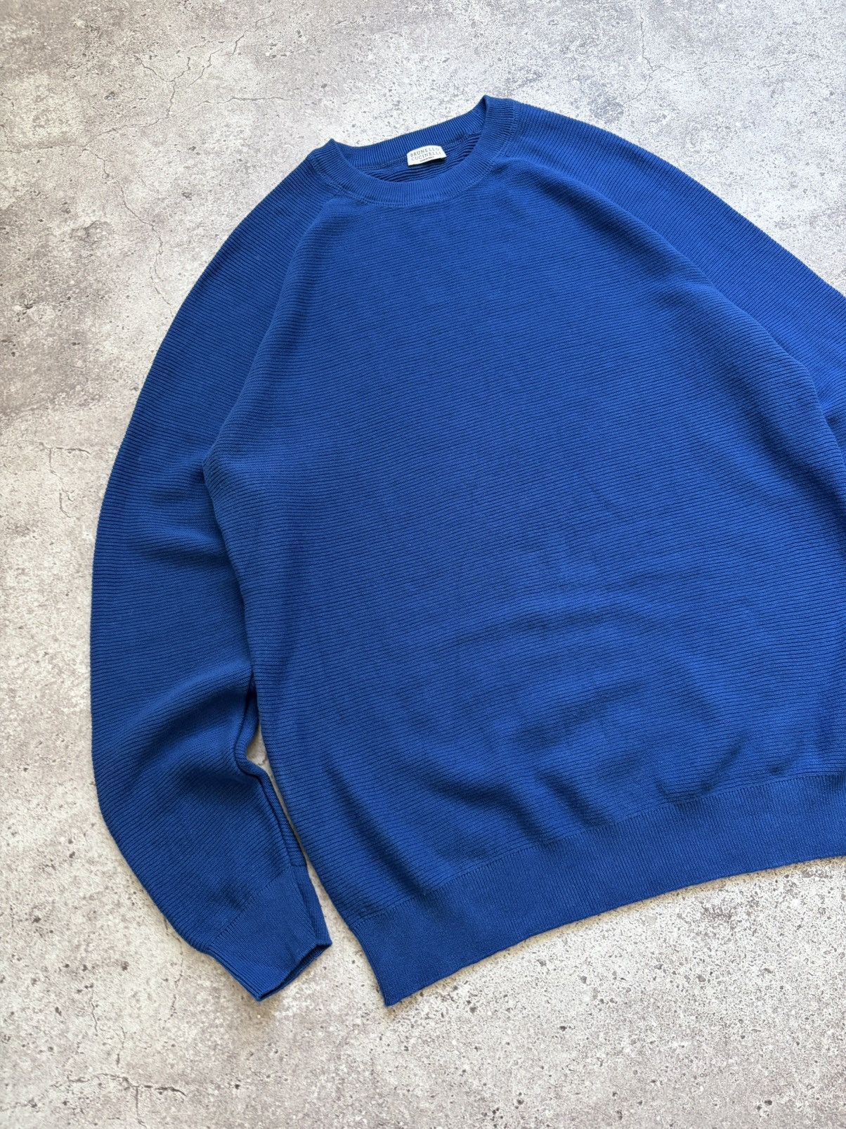 Brunello Cucinelli Brunello Cucinelli Blue Mens Sweater Size US XL / EU 56 / 4 - 3 Thumbnail