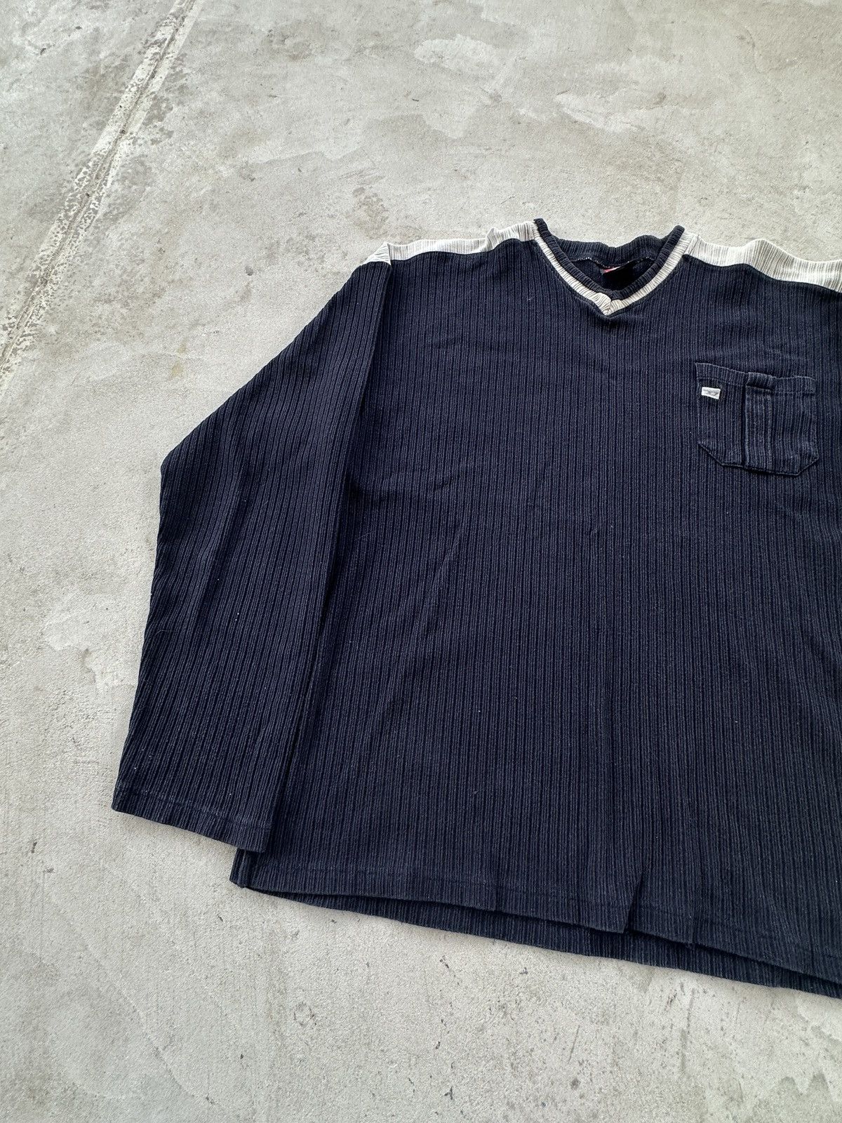Diesel Vintage Sweatshirt Diesel Y2K Embroiled Logo Blue L Size US L / EU 52-54 / 3 - 3 Thumbnail
