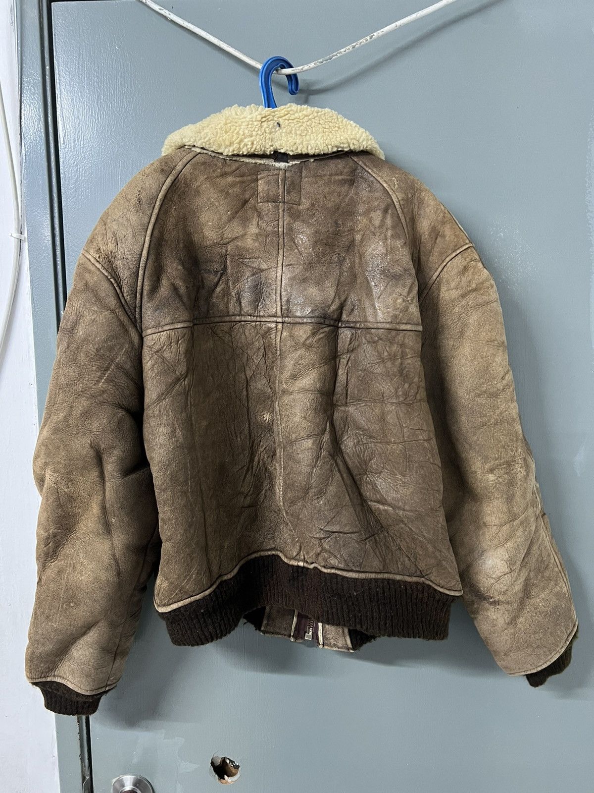 Vintage AVIREX B6 SHREPA SHIP SKIN JACKET Size US L / EU 52-54 / 3 - 14 Thumbnail