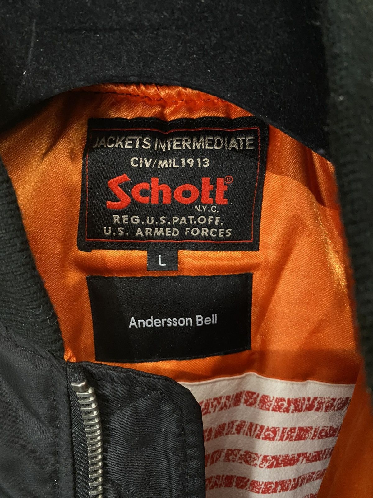 Schott SCHOTT X ANDERSSON BELL BOMBER EMBROIDERED TIGER CHINATOWN Size US L / EU 52-54 / 3 - 11 Thumbnail