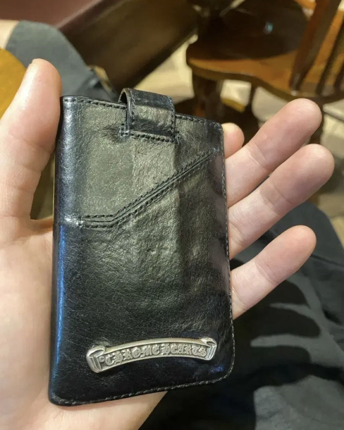 Chrome Hearts *rare* Leather Patch Card Case Size ONE SIZE - 4 Thumbnail