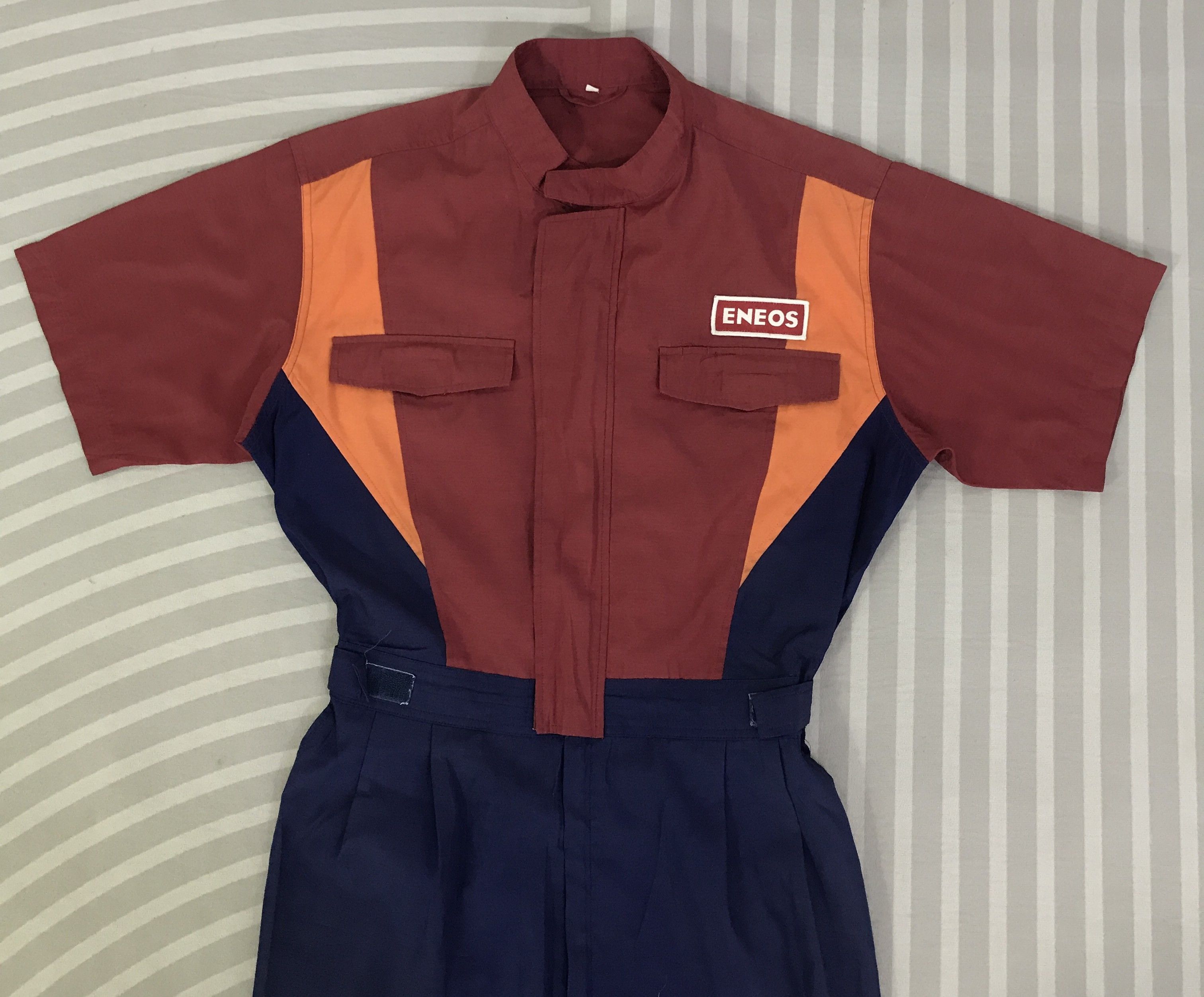 Japanese Brand Vintage Eneos oil Japan Coverall Jacket K122B1 Size US L / EU 52-54 / 3 - 5 Thumbnail