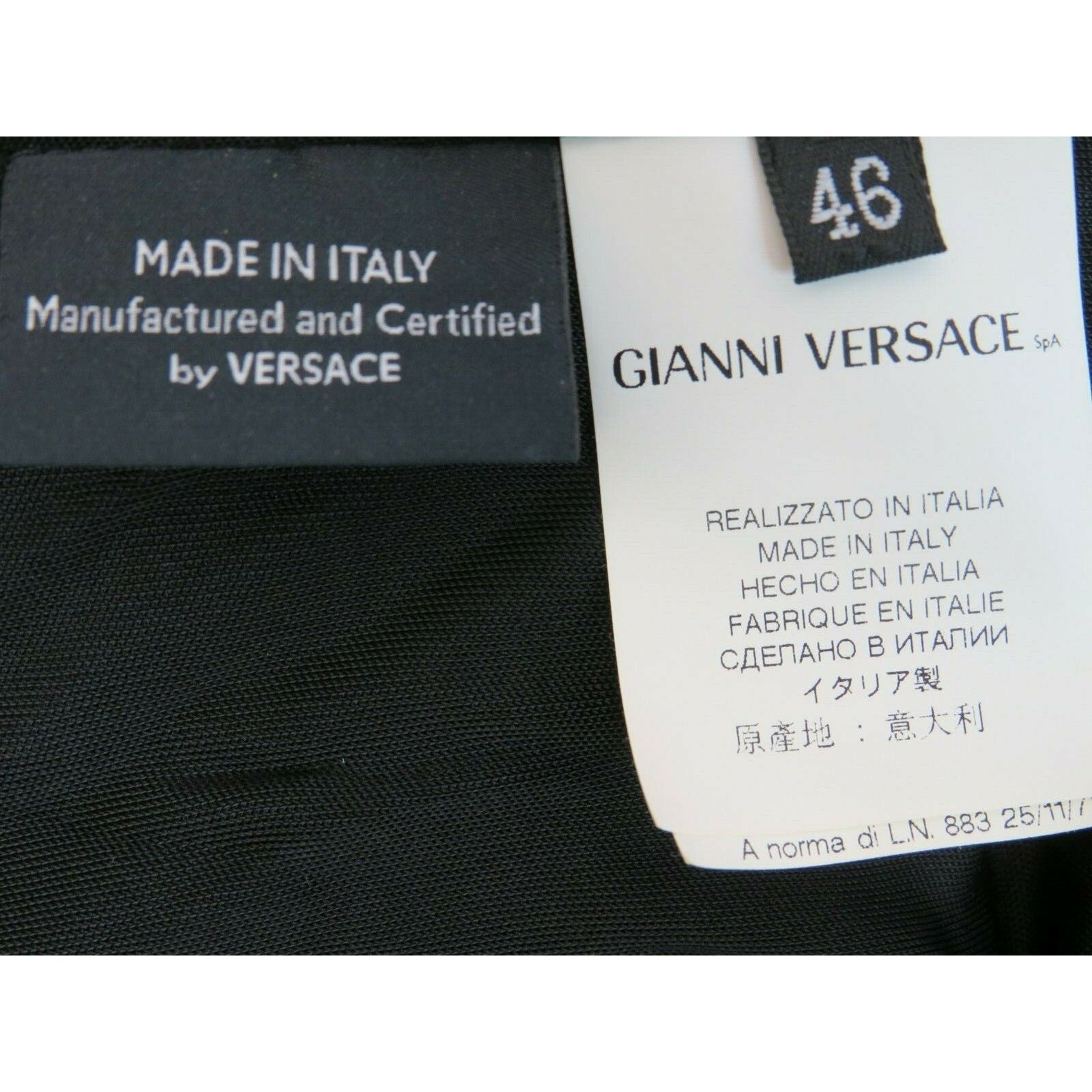 Versace VERSACE BLACK SILK BELTED MEDALLION LOGO DRESS TOP 46 ITALY Size L / US 10 / IT 46 - 11 Thumbnail