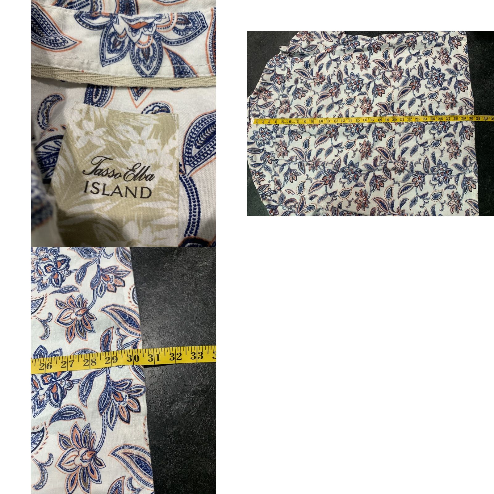 Tasso Elba TASSO ELBA Men's Floral Button-Up Shirt Size XL Multicolor Casual Lightweight Breathable Size US XL / EU 56 / 4 - 8 Thumbnail