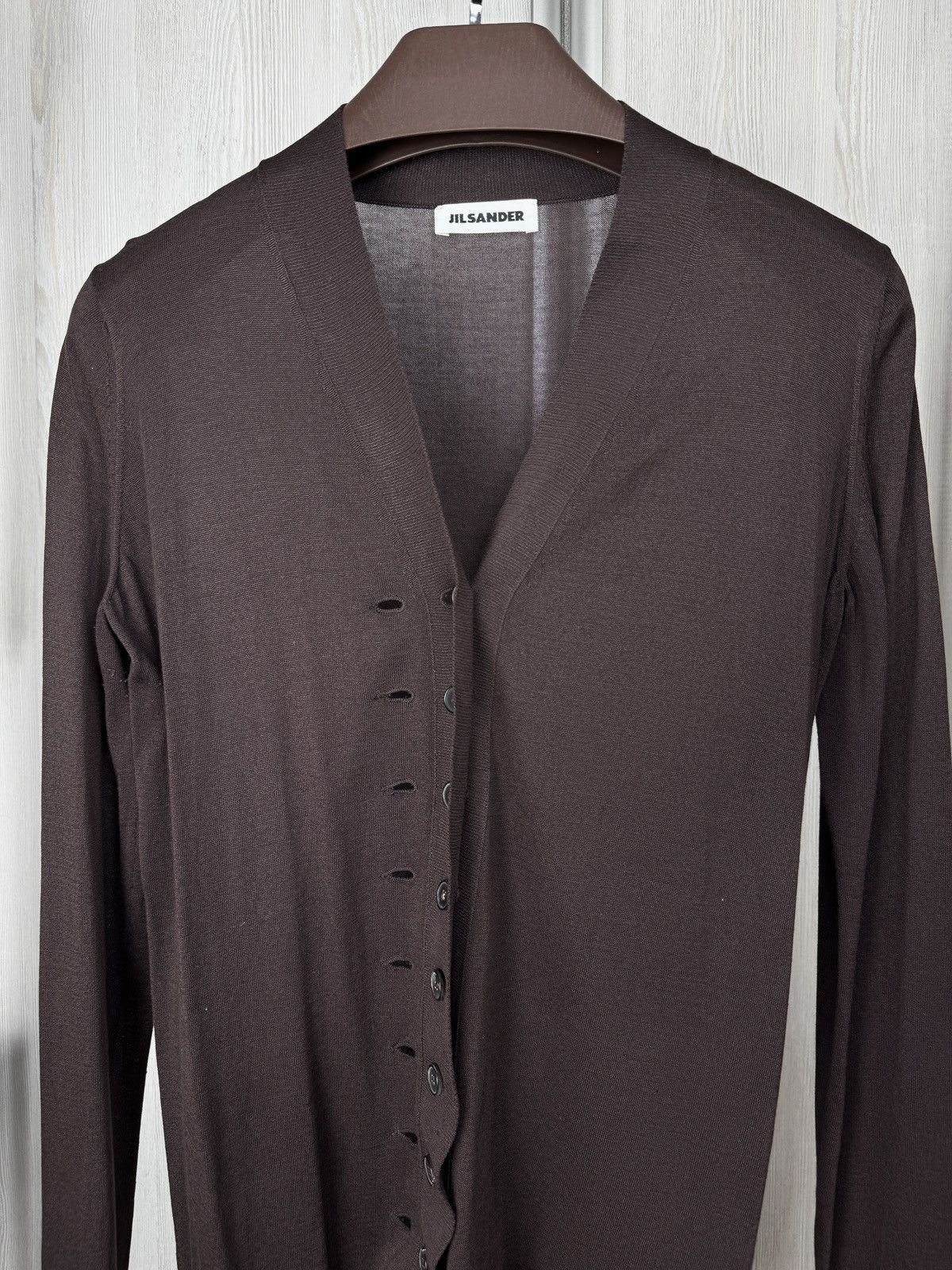 Jil Sander Jil Sander rare 2 pieces set brown wool sweater cardigan Size M / US 6-8 / IT 42-44 - 6 Thumbnail