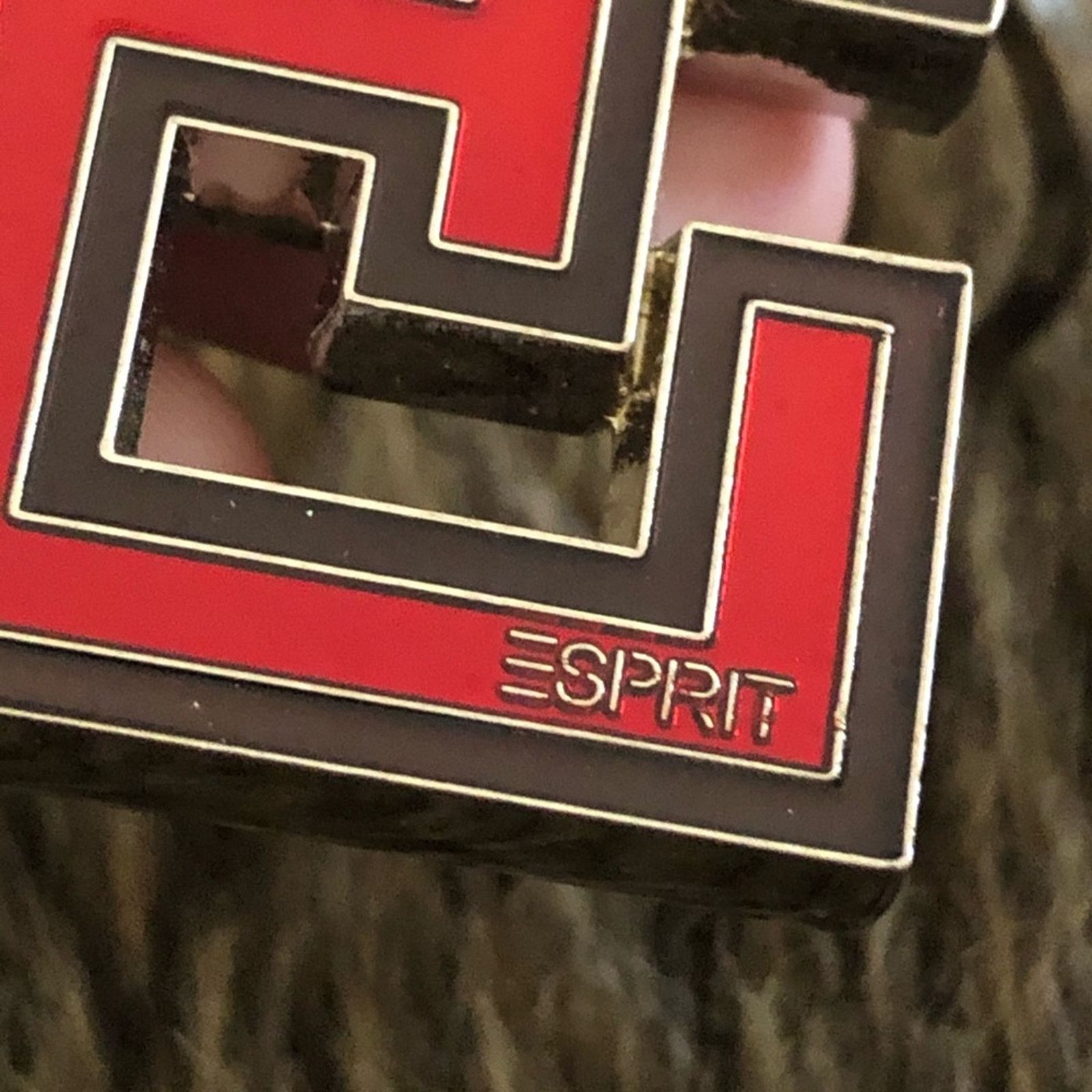 Esprit Vintage Esprit “E” metallic red enamel keychain Size ONE SIZE - 3 Thumbnail