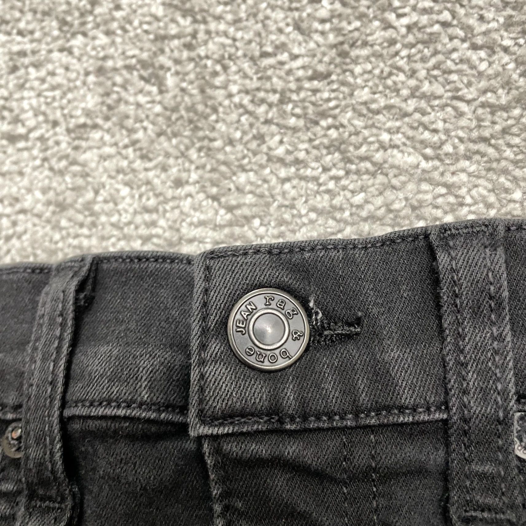 Rag & Bone VINTAGE Rag & Bone Women's Skinny Jeans 28x30 Tall Black Mid Rise Stretch Denim 2010s Streetwear Size 29" - 3 Thumbnail