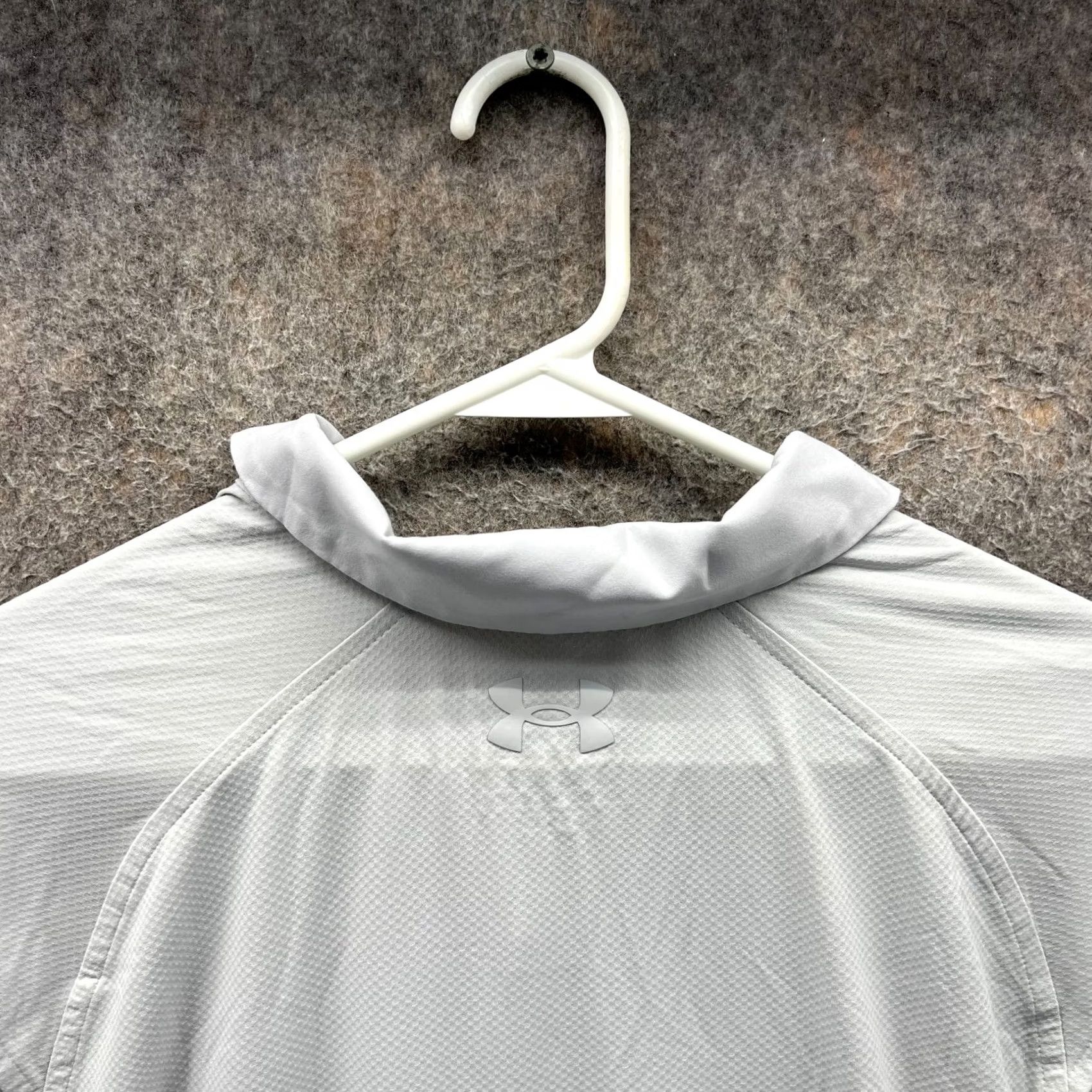 Under Armour Under Armour Polo Shirt Mens Large Grey The Iso Chill Golf Golfer Preppy Knit Shirt Size US L / EU 52-54 / 3 - 3 Thumbnail