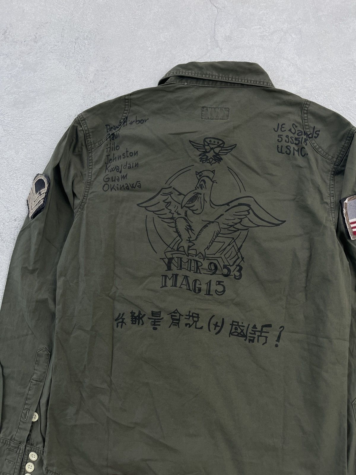 Kolor KOLOR BEACON Japan USA Patch Military Army Shirt Size US L / EU 52-54 / 3 - 9 Thumbnail