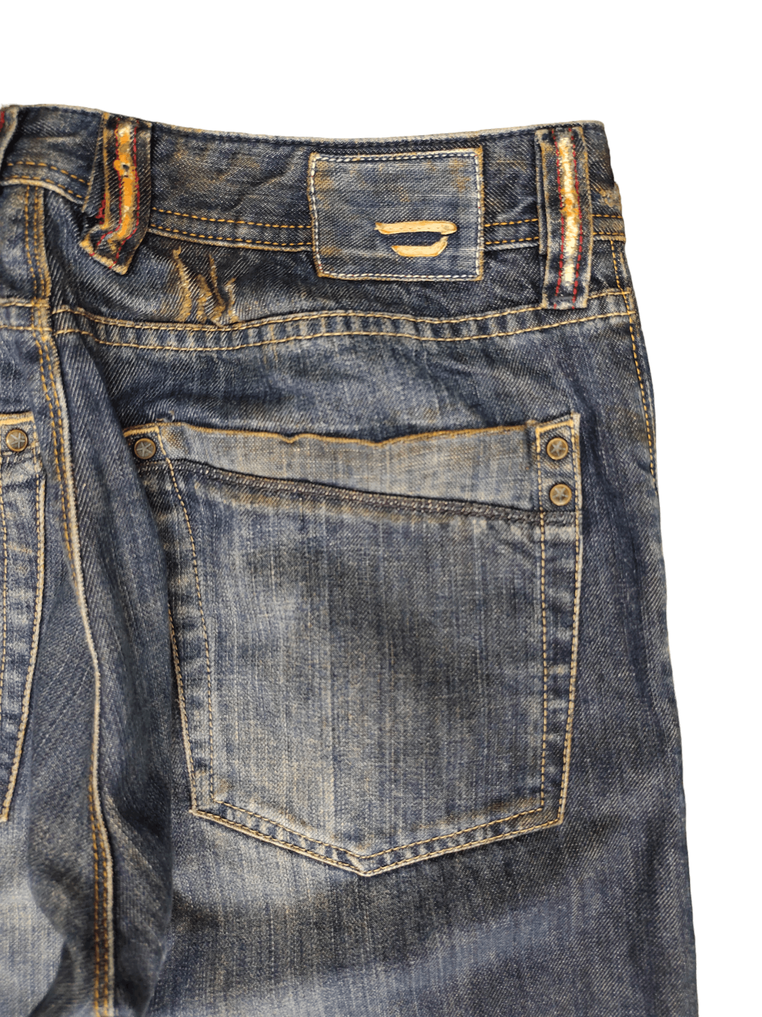 Diesel Vintage Y2k Diesel D Logo Rusty Distress Relaxed Denim Pants Size US 30 / EU 46 - 7 Thumbnail